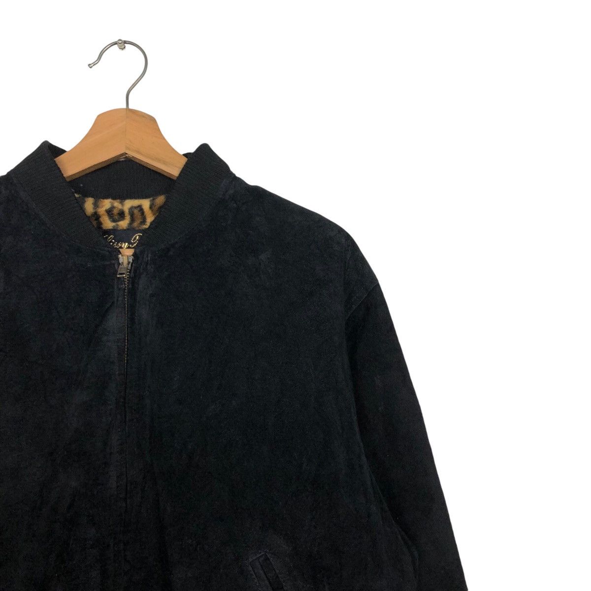 Japanese Brand 📌Vintage Suede Bomber Jacket Mink Fur Blanket Issey Miyake Size US M / EU 48-50 / 2 - 7 Thumbnail