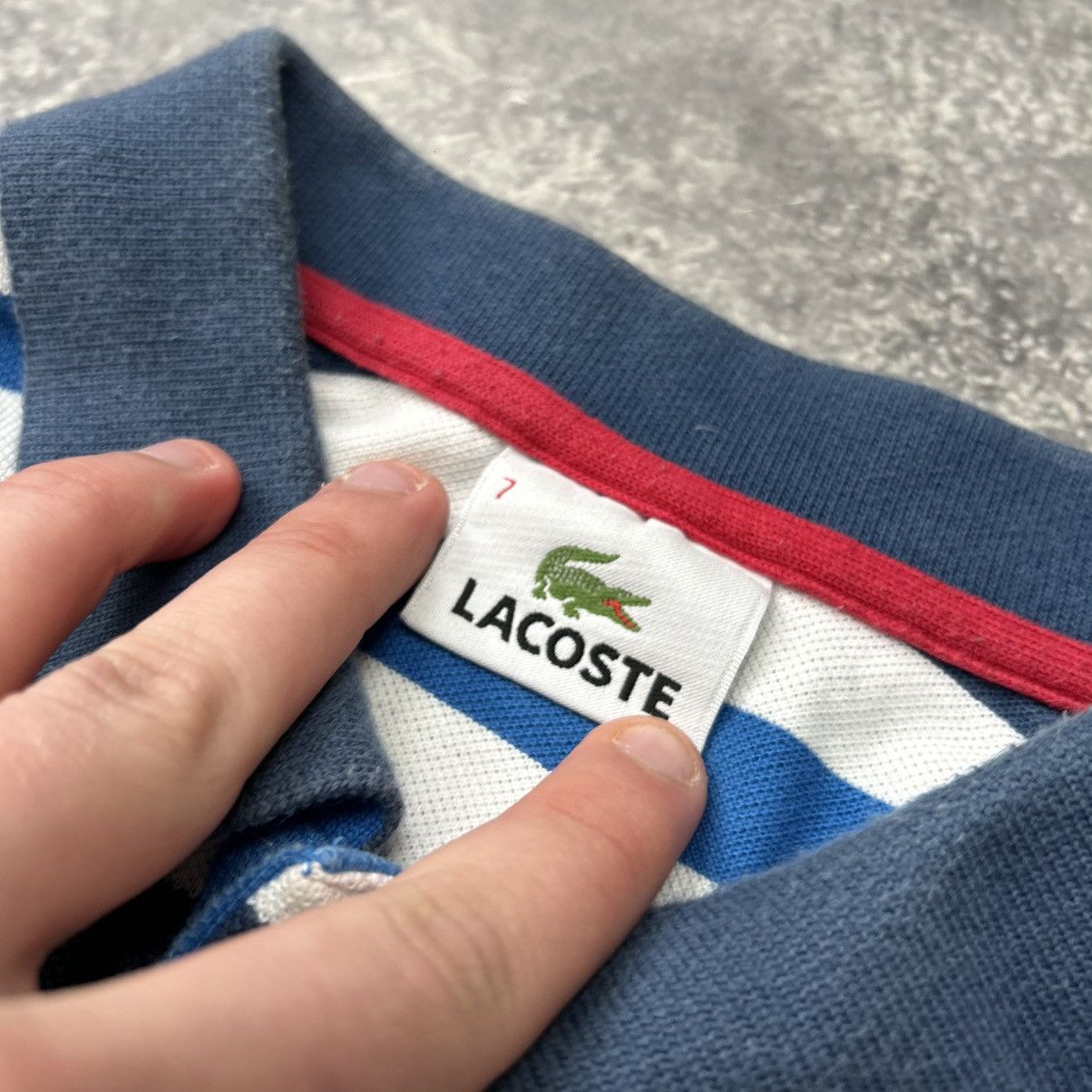 Lacoste Mens Lacoste Small logo Streetwear multicolor polo Size US XL / EU 56 / 4 - 5 Thumbnail