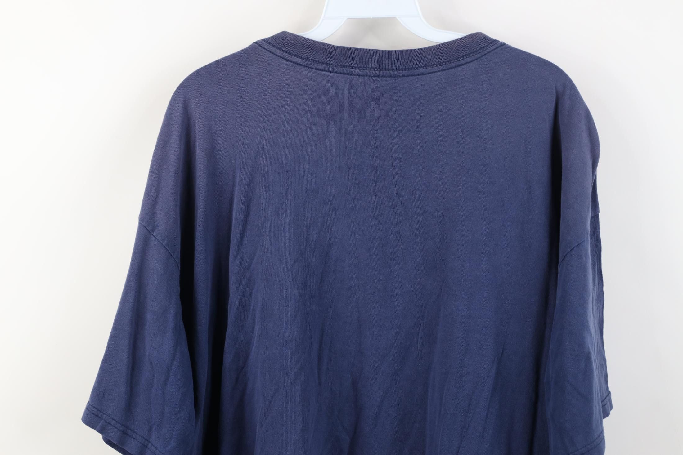 Nike Vintage Y2K Nike Travis Scott Center Big Swoosh T-Shirt Blue Size US XL / EU 56 / 4 - 15 Thumbnail