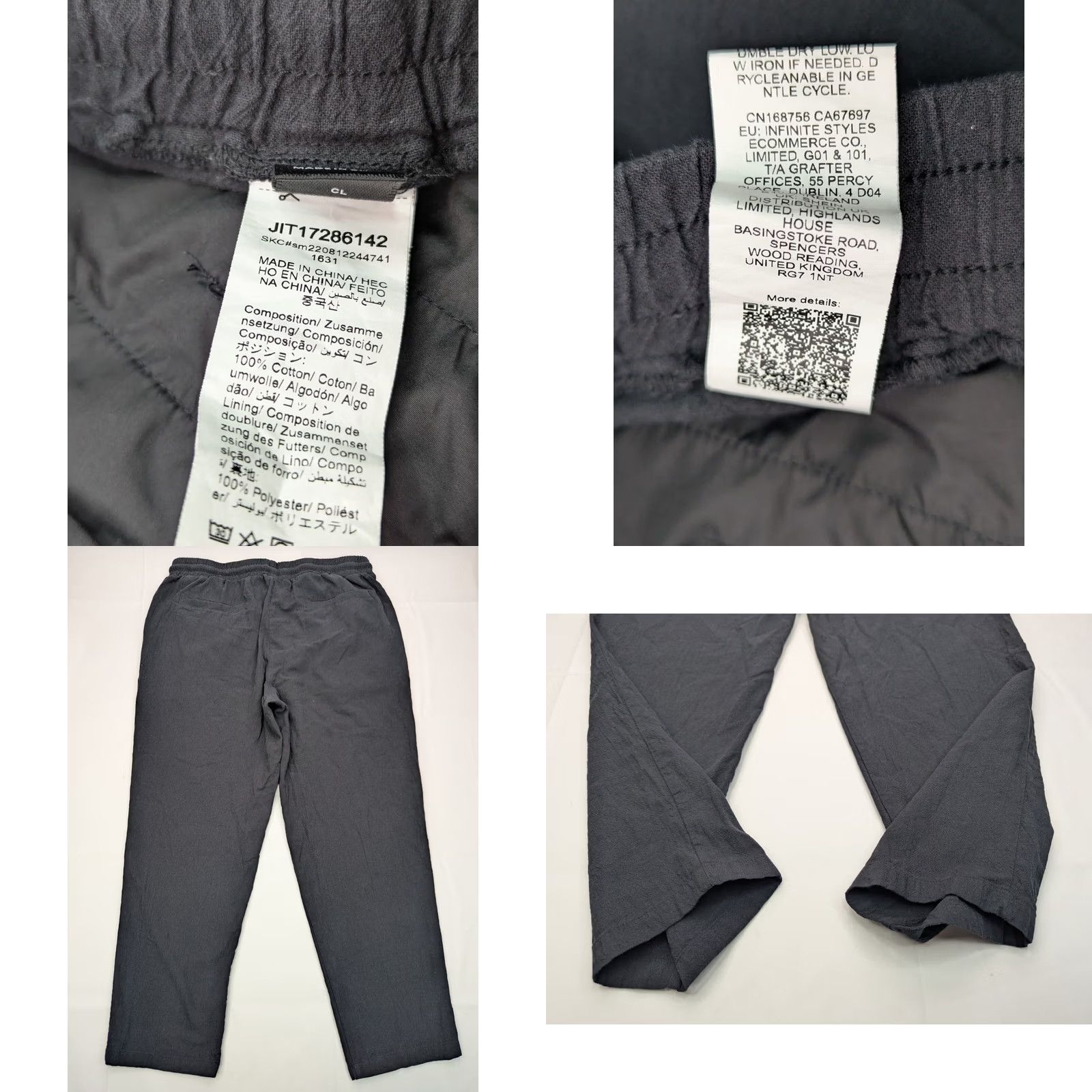 Vintage VINTAGE Manfinity Straight Leg Cotton Waist Pants Women XL Black Size 40" / US 18 - 8 Thumbnail