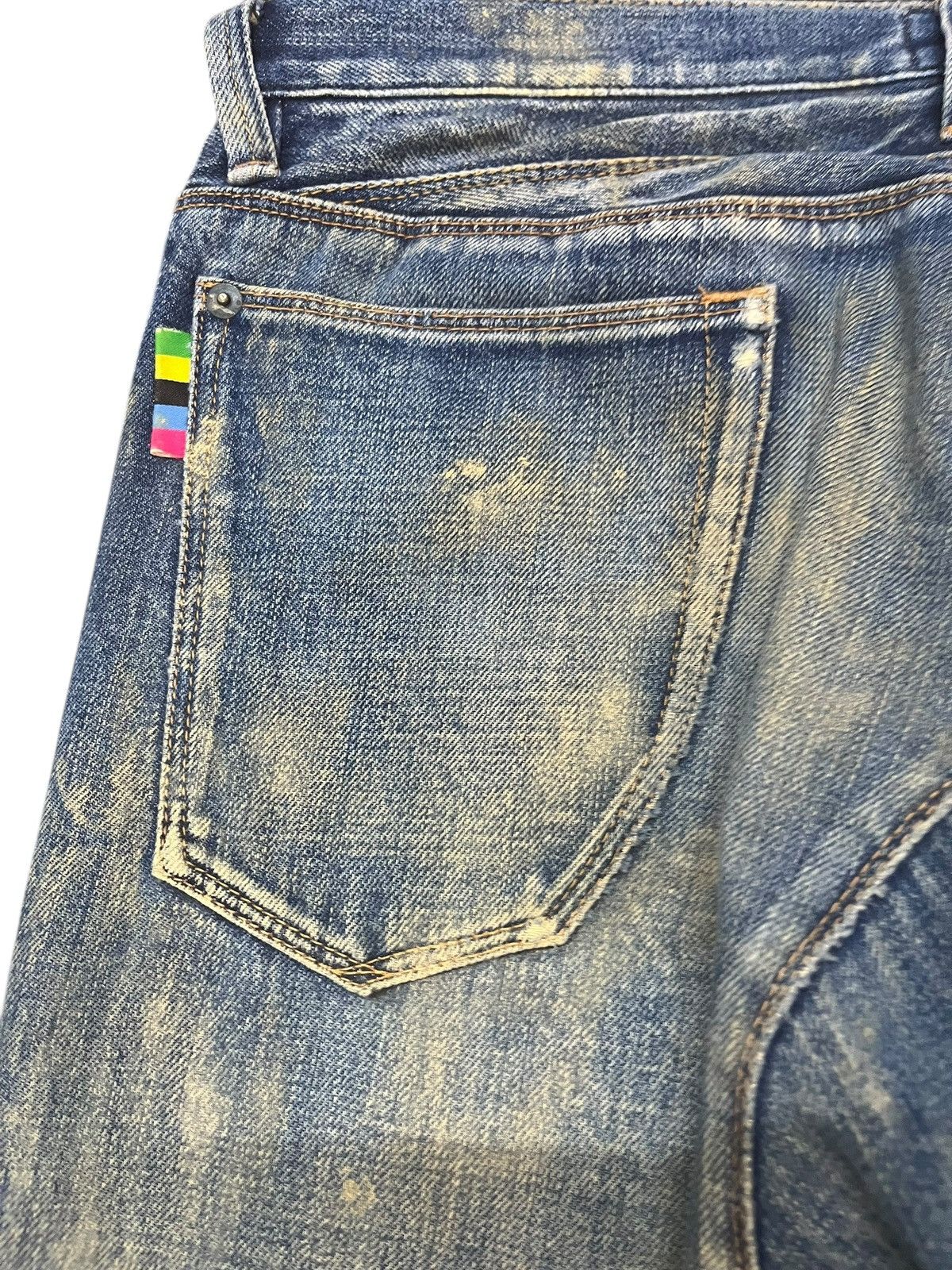 Paul Smith Vintage R.Newbold Selvedge Mudwash Distressed Denim Size US 31 - 10 Thumbnail