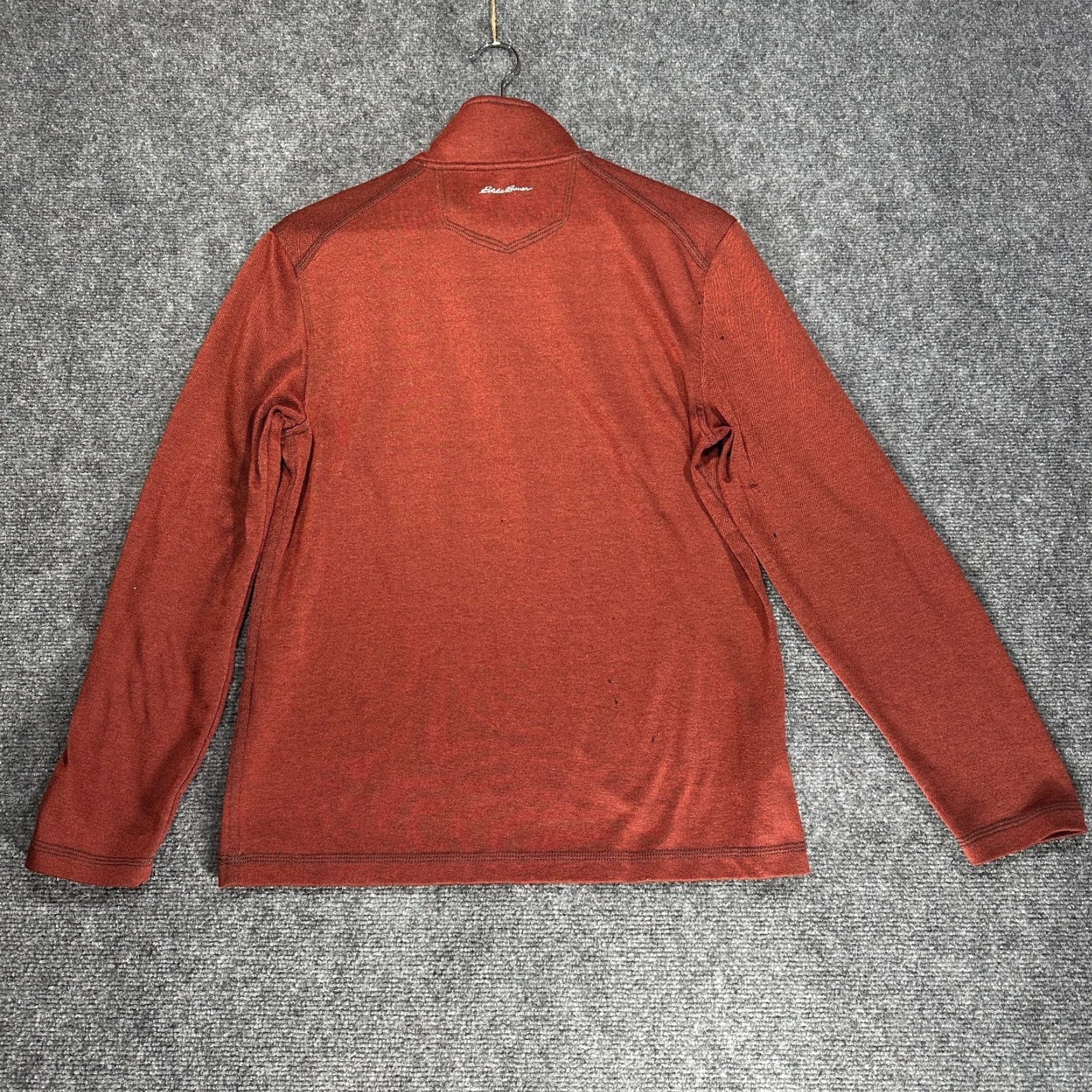 Eddie Bauer Eddie Bauer Shirt Mens Small Henley Rust Long Sleeve 1/4 Zip Pullover Tee FLAWS Size US S / EU 44-46 / 1 - 6 Thumbnail