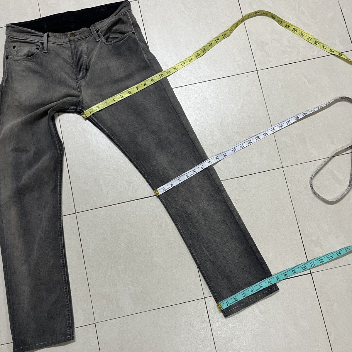 In The Attic × PPFM × THVM Punk Faded Black Thvm/Them Jeans Size US 28 / EU 44 - 16 Thumbnail