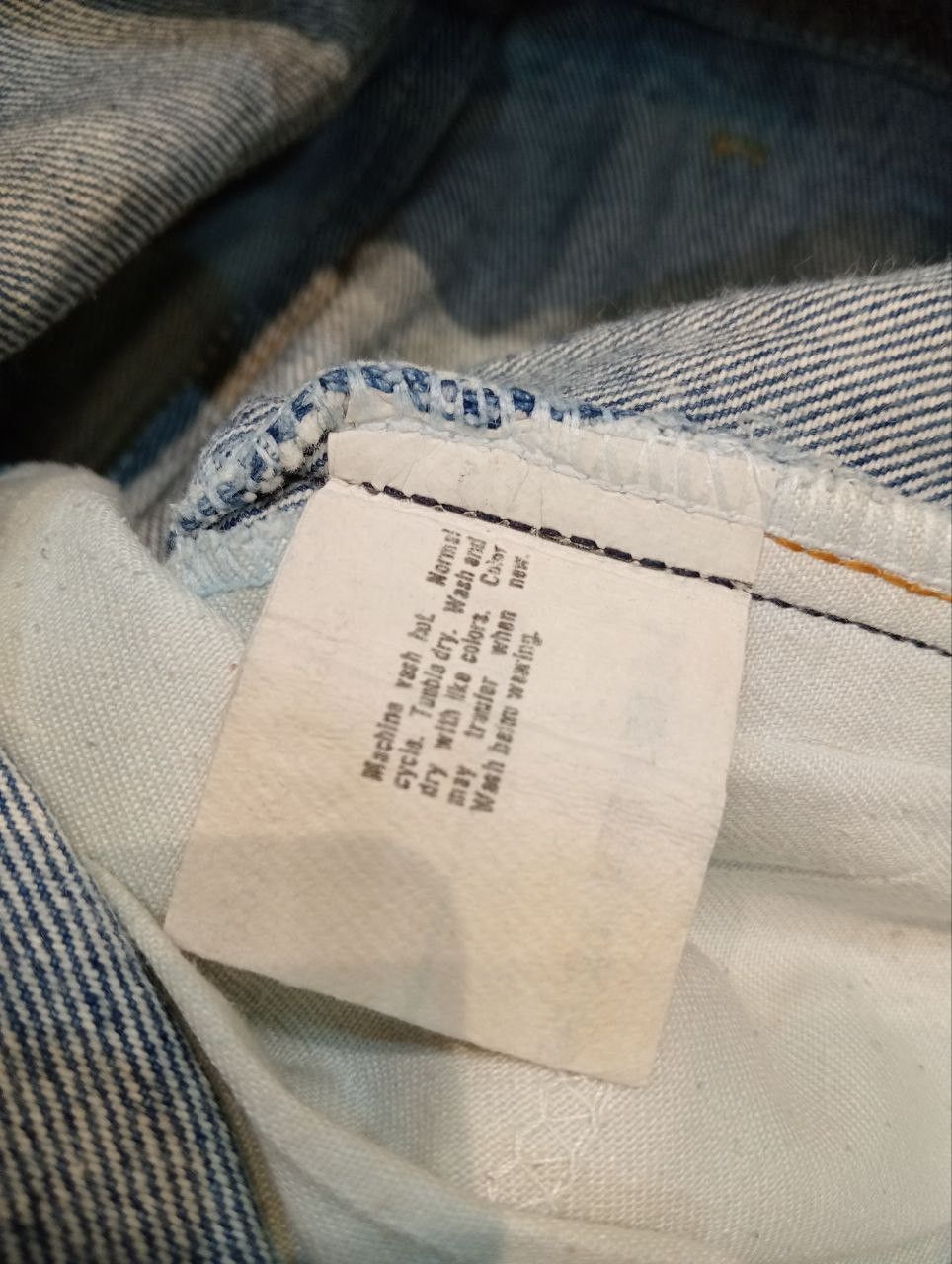 Levi's Vintage Clothing VINTAGE LEVI'S ORANGE TAB BLEACH FLARED JEANS Size US 33 - 8 Thumbnail