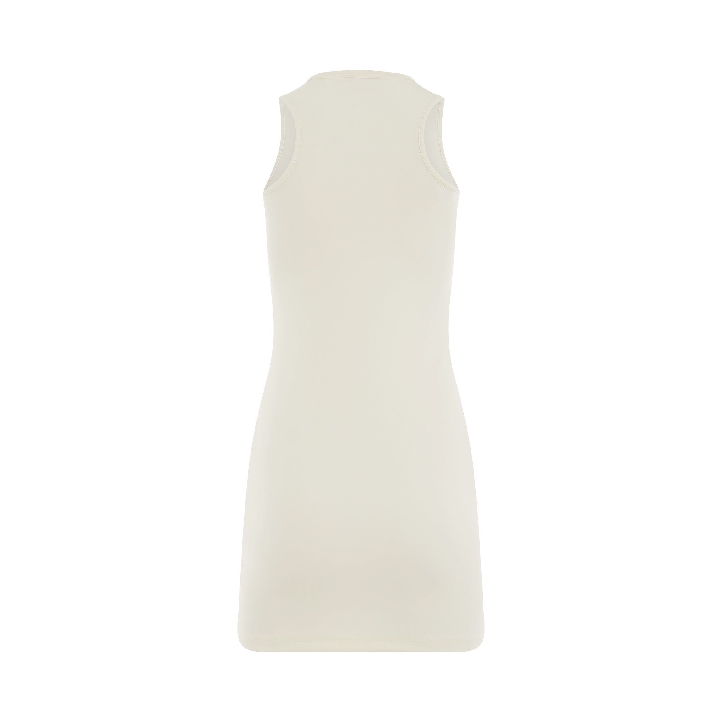 Off-White o1y1225 Mini Dress in Ivory Size XS / US 0-2 / IT 36-38 - 4 Thumbnail