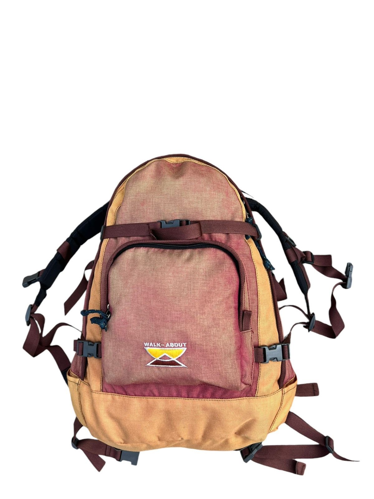 Vintage Vintage Sun Faded Walk-About Multi Colour Backpack Bag Size ONE SIZE - 8 Thumbnail