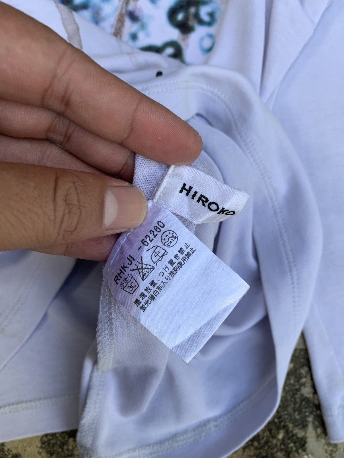 Hiroko Koshino Homme × Japanese Brand y2k Hiroko Koshino Anniversary Drip Blurred Graphic Top Size M / US 6-8 / IT 42-44 - 8 Thumbnail