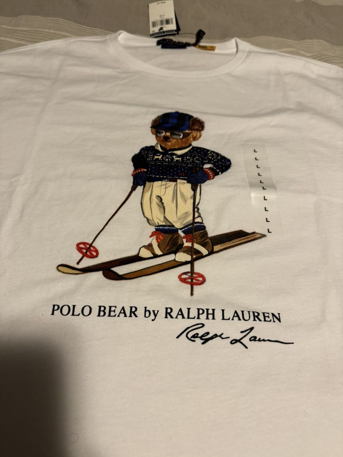Polo Ralph Lauren × Ralph Lauren Polo Bear Ski Tee White Size US L / EU 52-54 / 3 - 2 Thumbnail