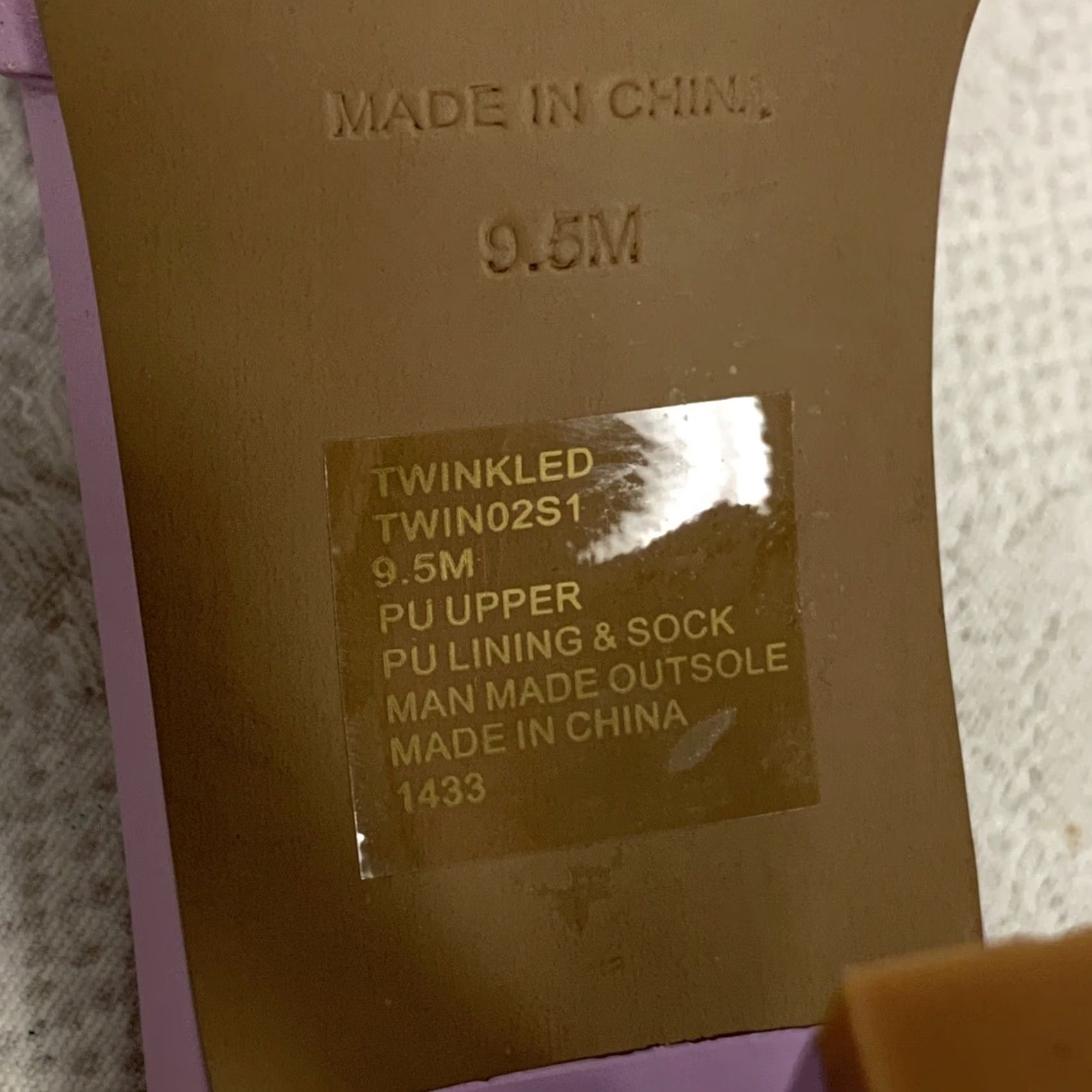 Steve Madden Steve Madden Womens Mule Dress 9.5 Lavender Purple Twinkled Soft-Volume Strap Heel Mid (2-2.9 in) Slip On Womens Size L / US 10 / IT 46 - 5 Thumbnail