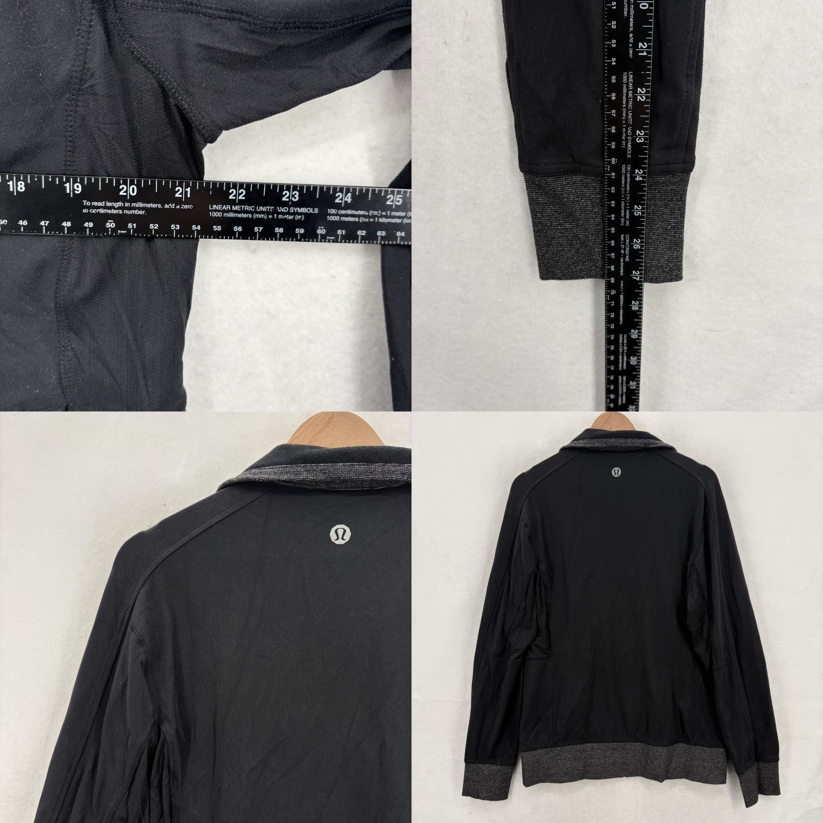 Lululemon Lululemon Jacket Mens Large Black Gray Full Zip Chest Pocket Athletic Jacket Size US L / EU 52-54 / 3 - 8 Thumbnail