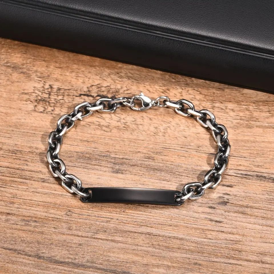 Jewelry Black Belcher Round Chain Size ONE SIZE - 3 Thumbnail
