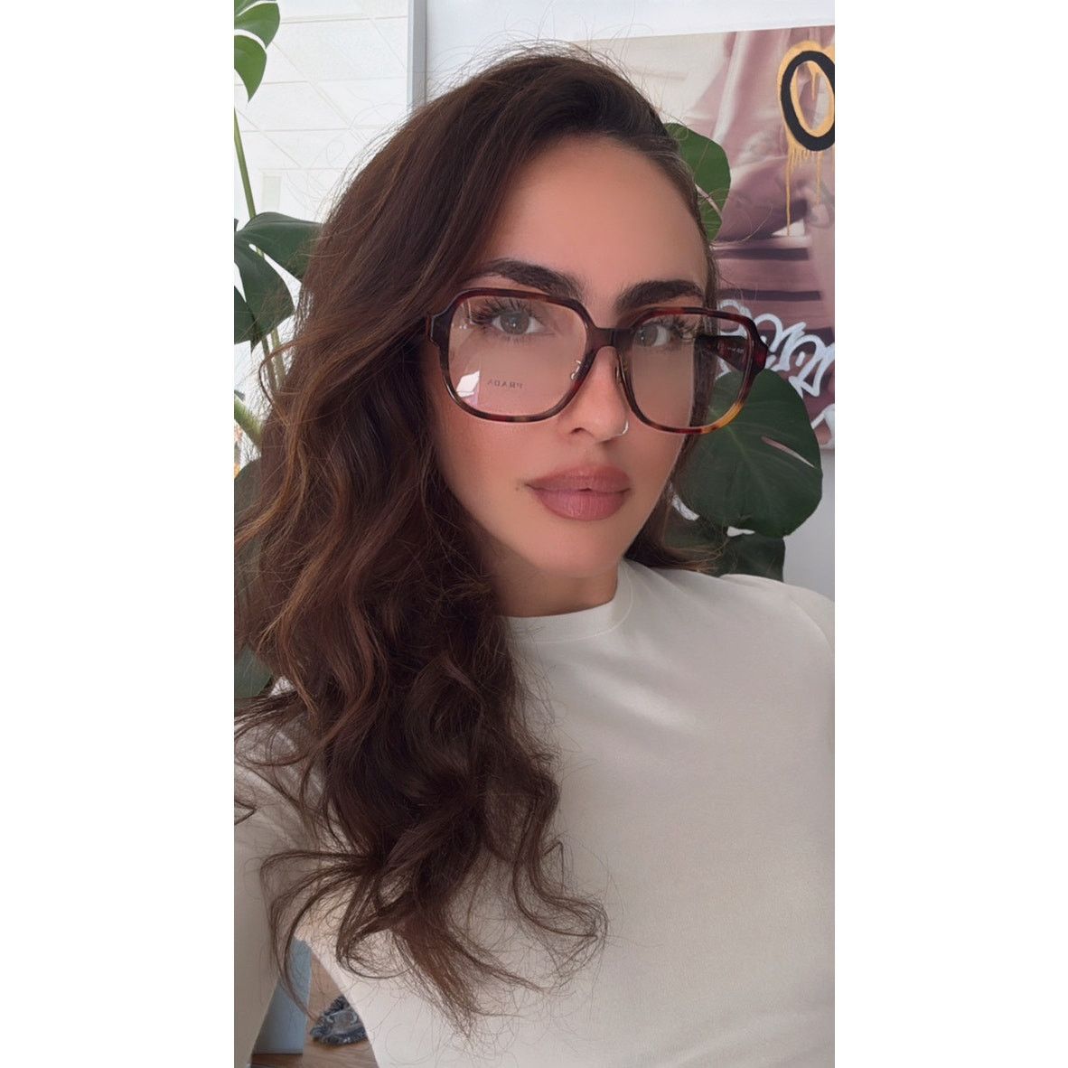 Prada NEW Prada PR B07VD Black Tortoise Eyeglasses Frames Size ONE SIZE - 2 Thumbnail