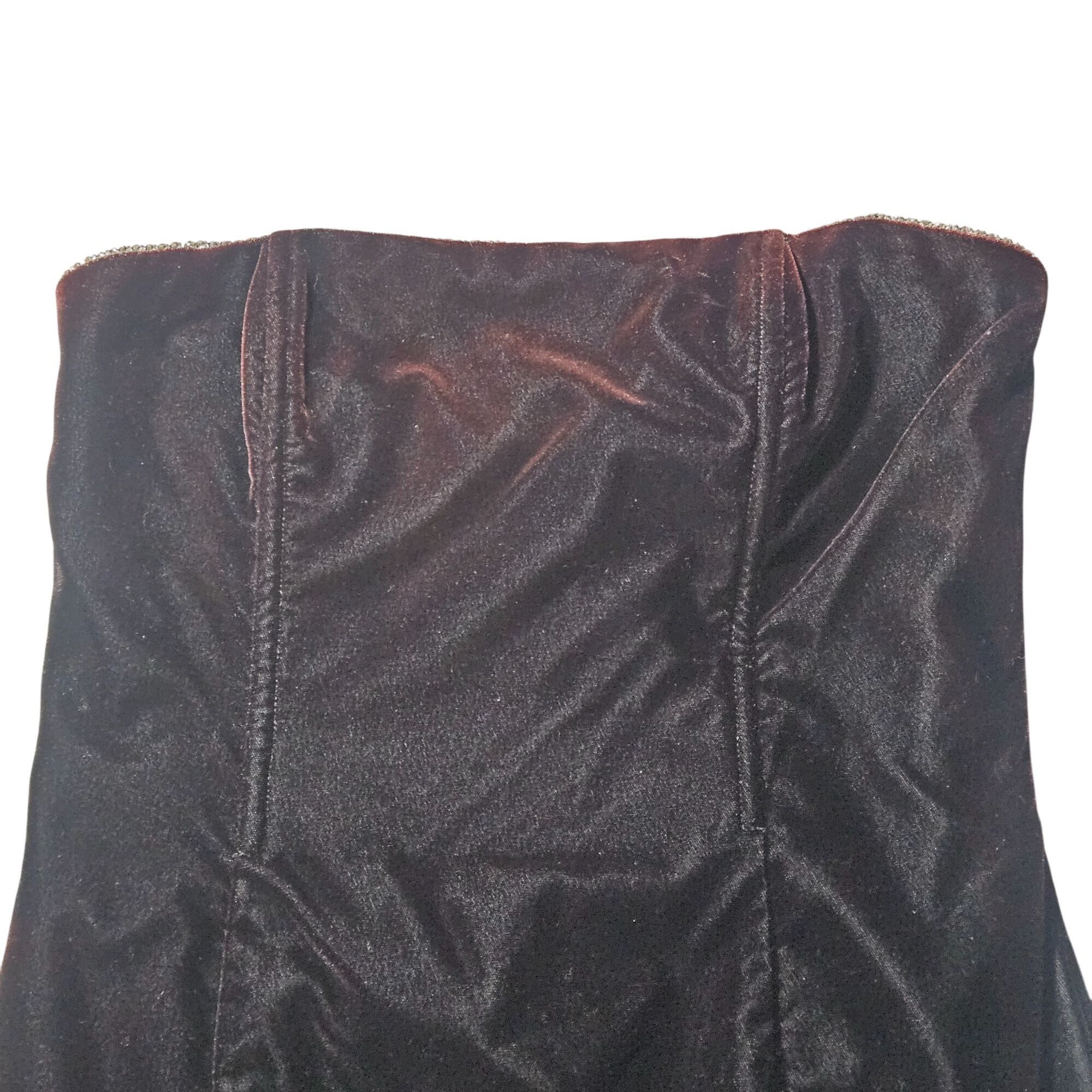 Other VTG Jessica McClintock Dress 5 Gunne Sax Red Blk Velvet Whim Size S / US 4 / IT 40 - 6 Thumbnail