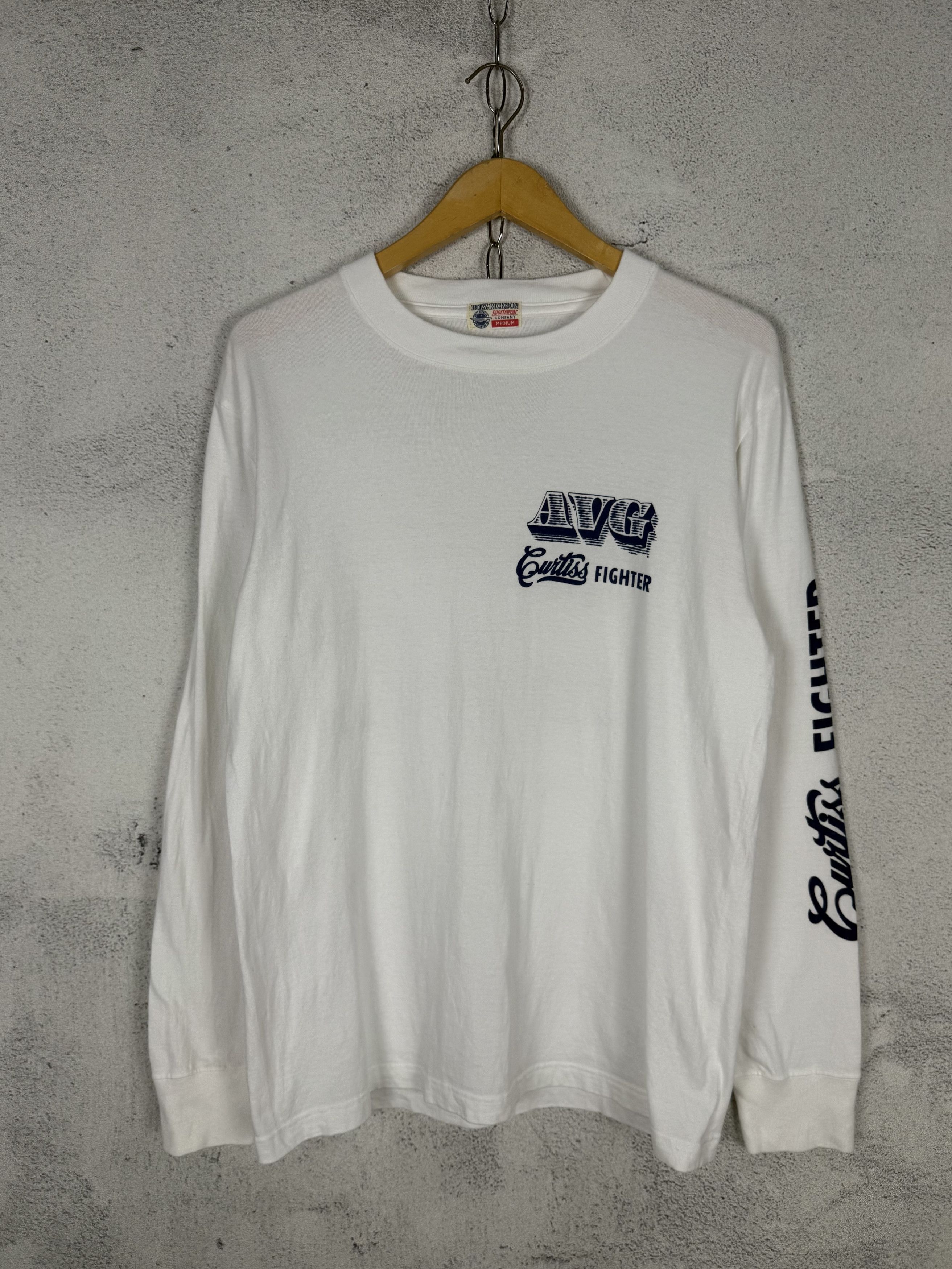 Buzz Rickson's Buzz Rickson Curtis Figher P-40 Longsleeve Tshirt Size US M / EU 48-50 / 2 - 2 Thumbnail