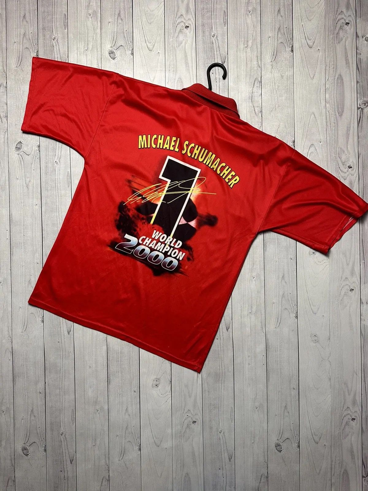 Ferrari Vintage Ferrari racing polo jersey Schumacher print jersey Size US S / EU 44-46 / 1 - 2 Thumbnail