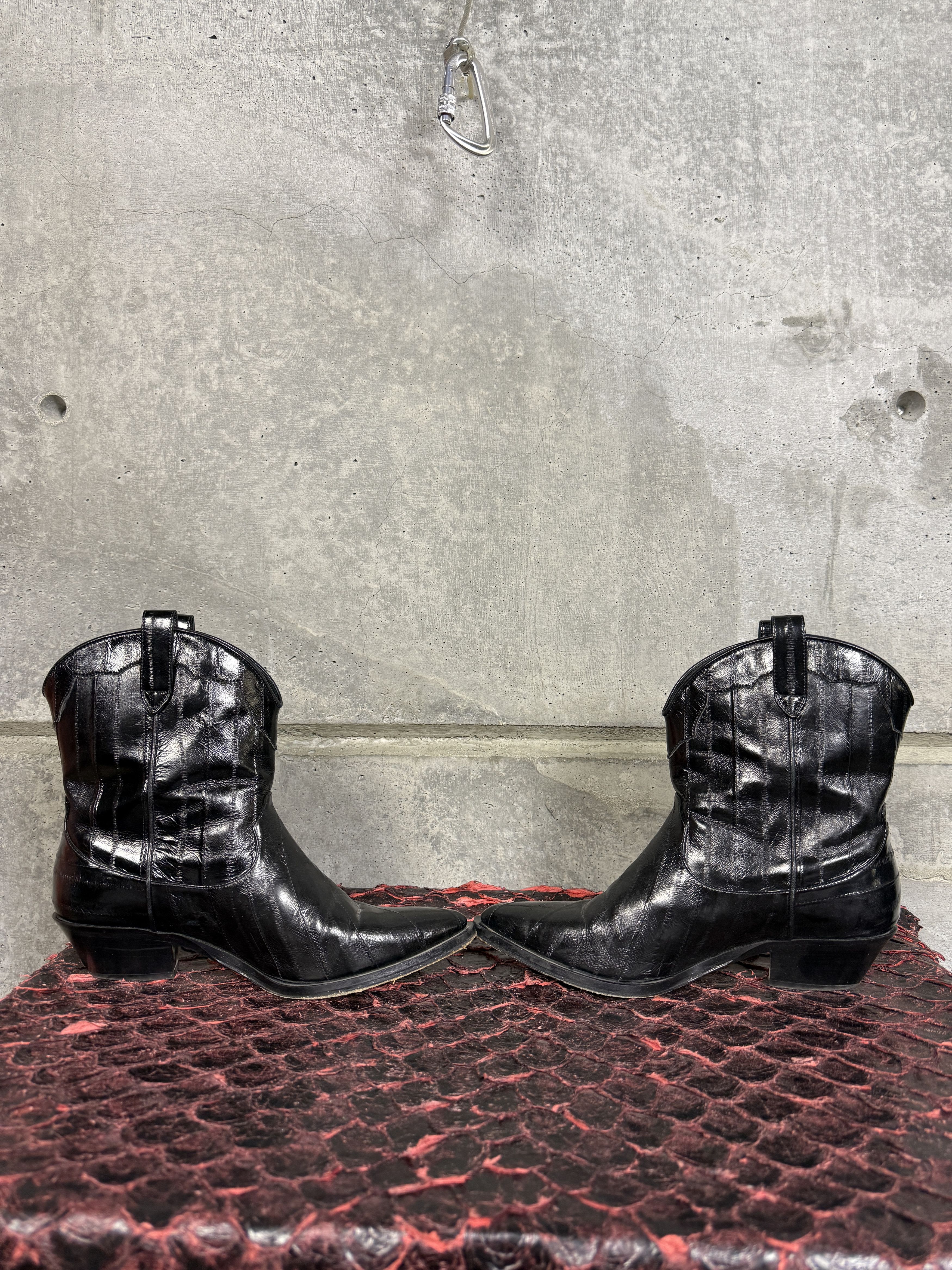 Tamara Mellon Tamara Mellon Black Eel Rodeo Boots Size US 9.5 / IT 39.5 - 5 Thumbnail