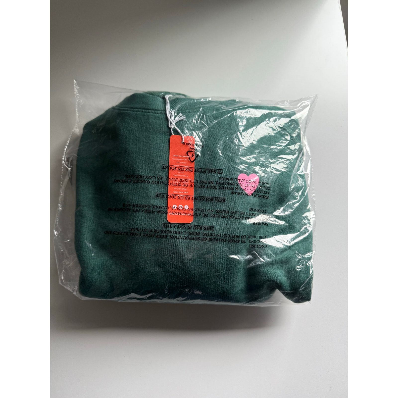 Sundry New Sundry Jade with Pink Heart Raglan Pullover Small - $128 Size S / US 4 / IT 40 - 6 Thumbnail