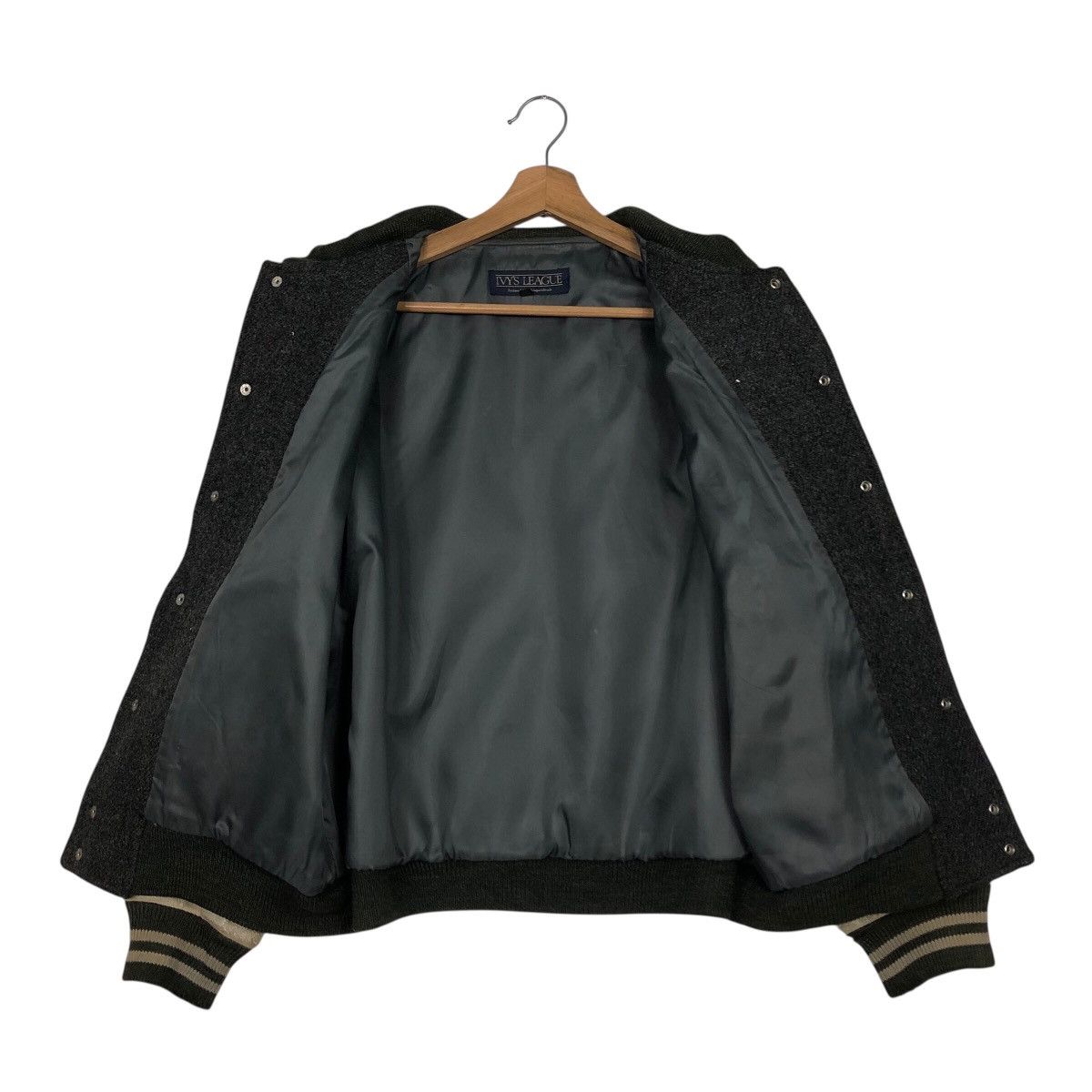 Japanese Brand 📌Vintage Bomber Leather Jacket Ivy's League Issey Miyake Size US L / EU 52-54 / 3 - 14 Thumbnail