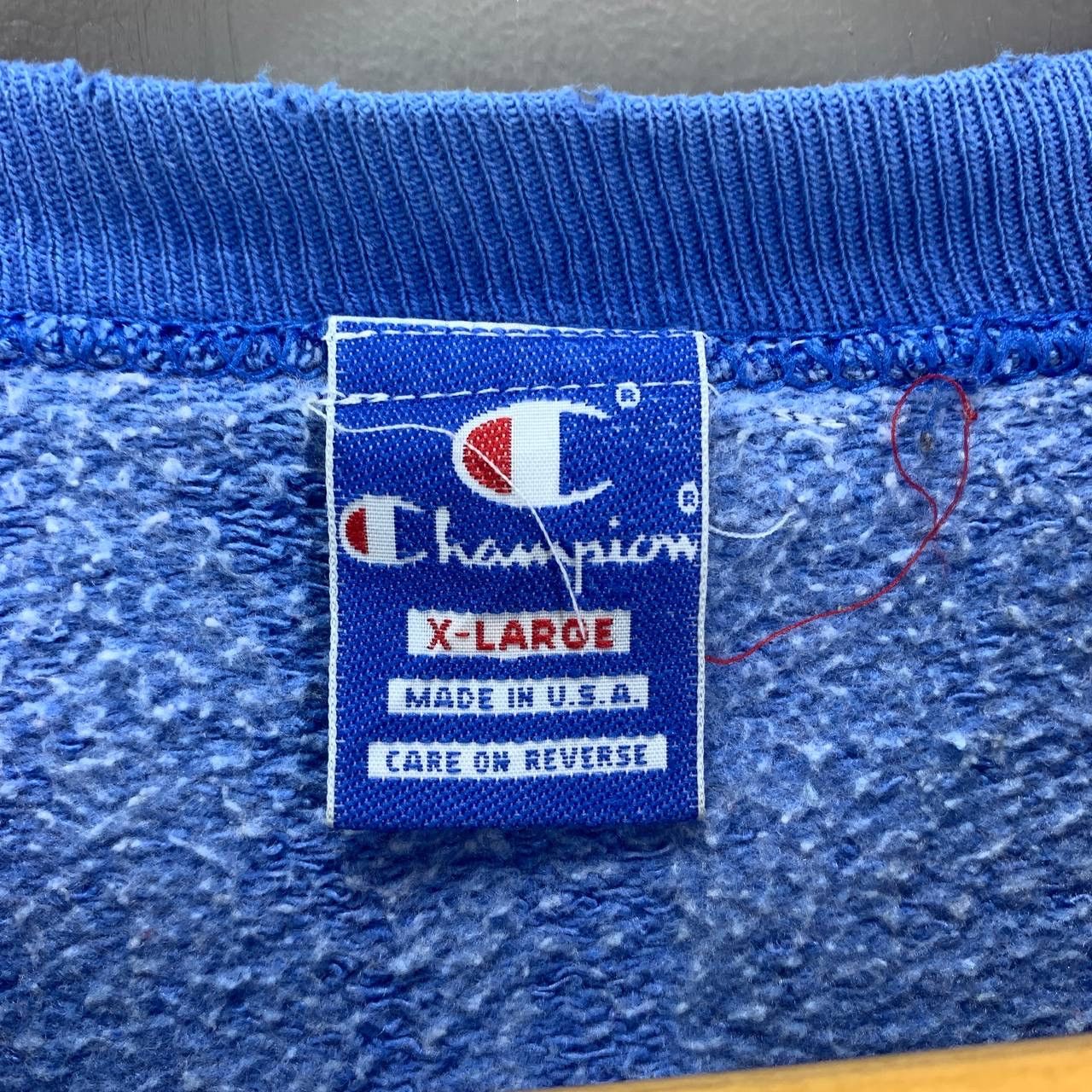 Champion 90s Vintage Thrashed CHAMPION Sweatshirt #2464/AM Size US XL / EU 56 / 4 - 9 Thumbnail