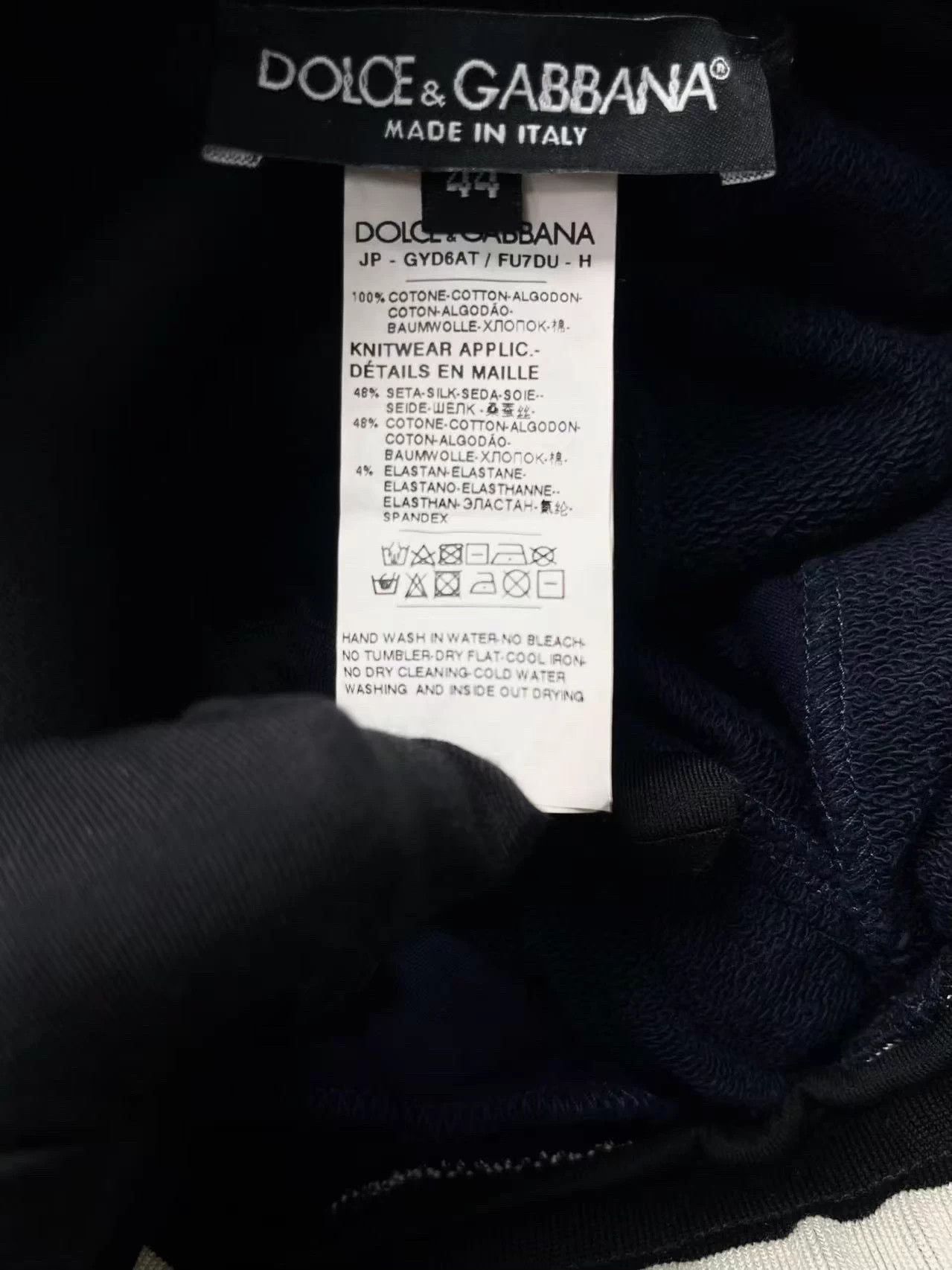 Dolce & Gabbana D&G Black Side Logo Track Pants 44 Size US 35 - 5 Thumbnail