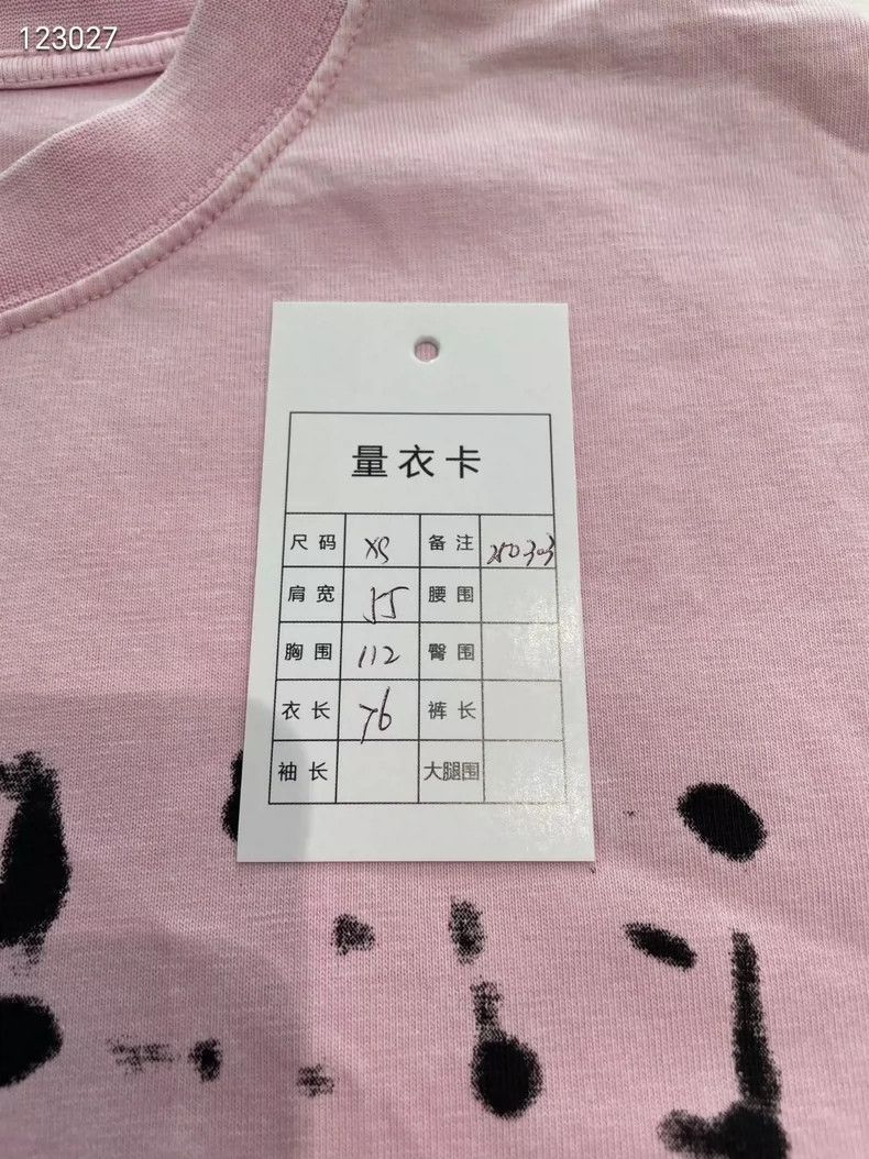 Balenciaga Balenciaga Pink front and back letter blurred shadow washe Size US XS / EU 42 / 0 - 5 Thumbnail