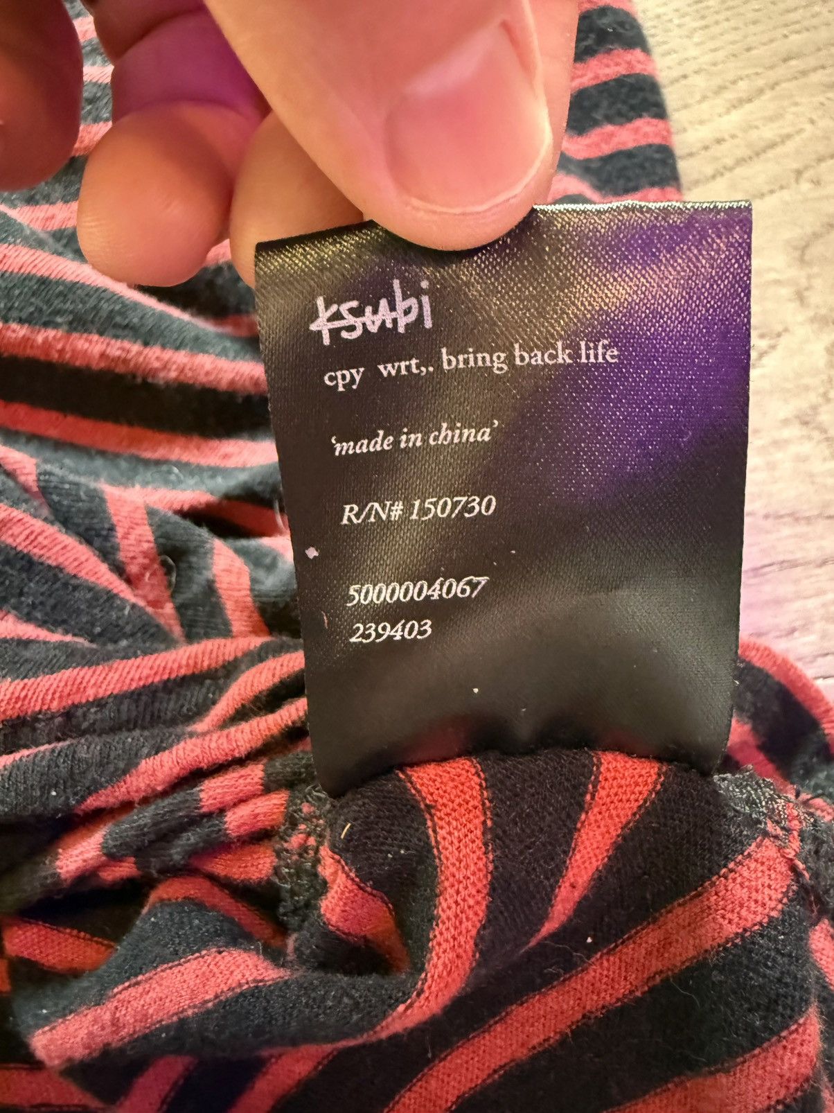 Ksubi × Travis Scott ksubi x Travis Scott long sleeve striped shirt Size US XXL / EU 58 / 5 - 6 Thumbnail