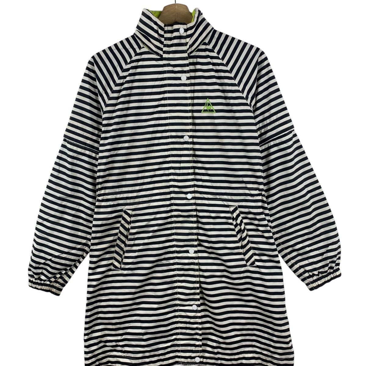Le Coq Sportif Vintage LE COQ SPORTIF Golf Collection Striped Parka Trench Size L / US 10 / IT 46 - 3 Thumbnail
