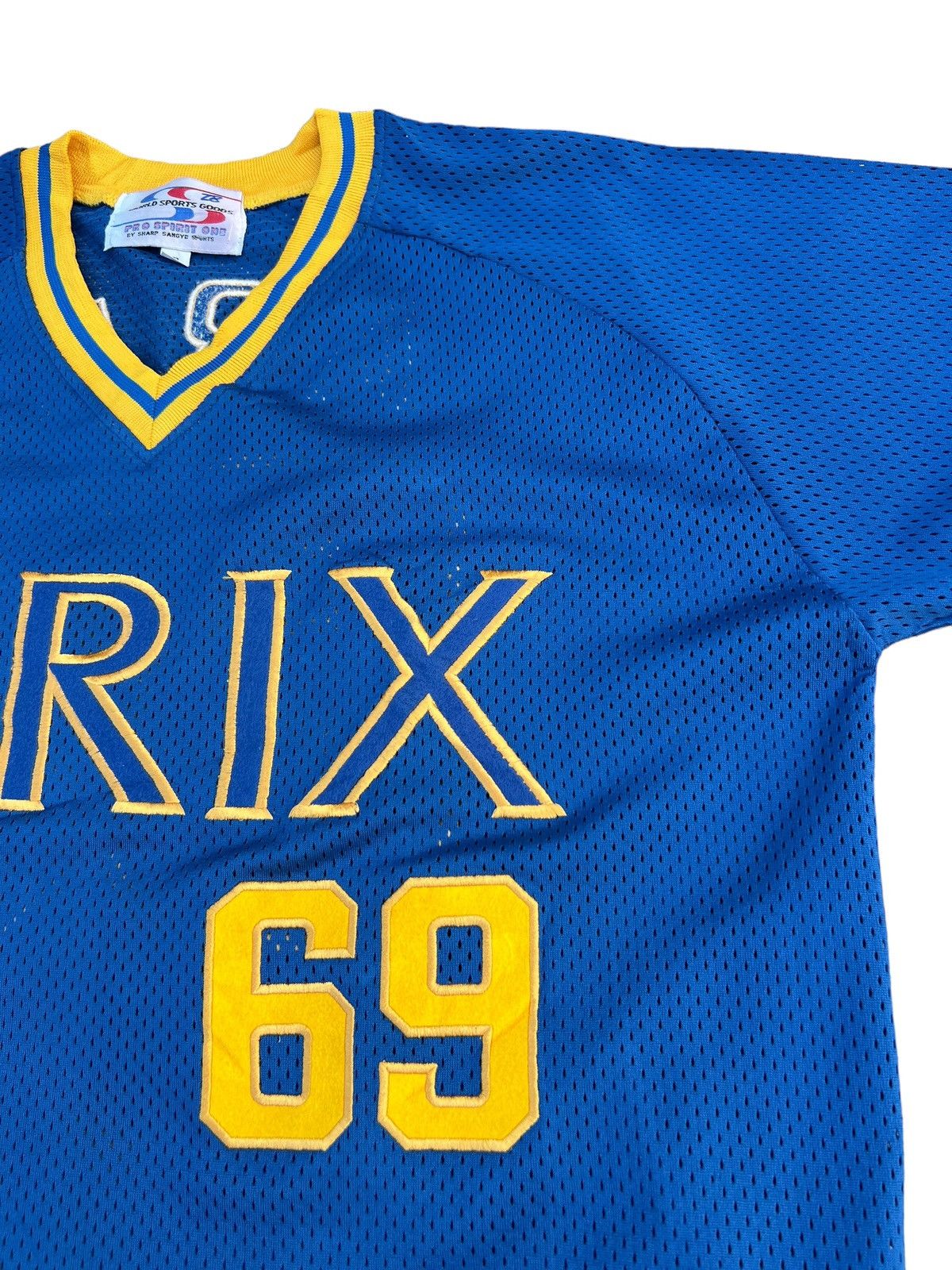 MLB Vintage Orix Blue Wave ARAI #69 Mesh Baseball Jersey Size US L / EU 52-54 / 3 - 8 Thumbnail