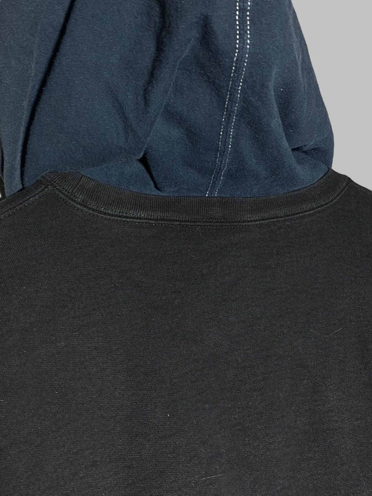 Supreme Supreme S/S 2014 Hooded Crewneck Pullover Black Distressed Size US L / EU 52-54 / 3 - 20 Thumbnail