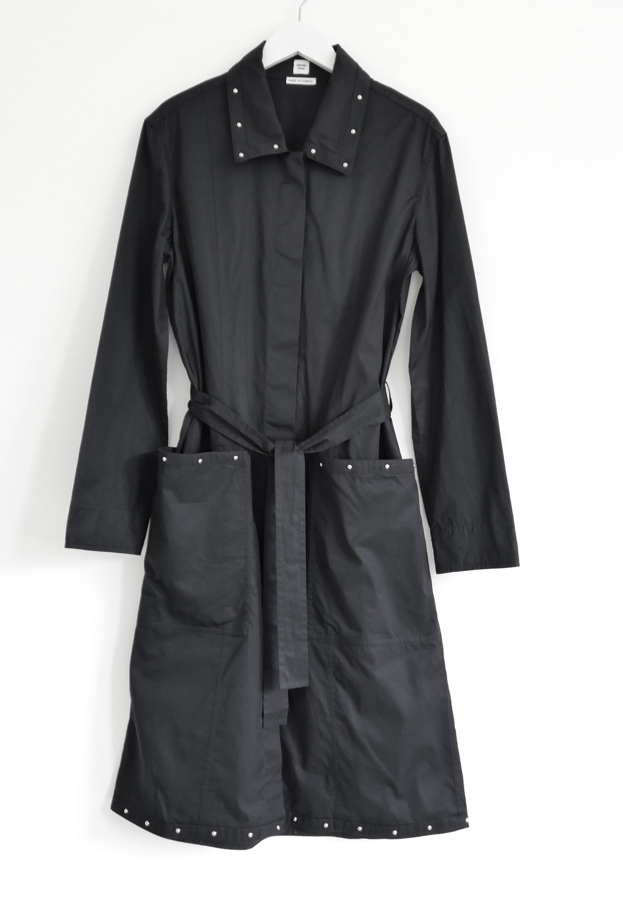 Hermes Hermes Spring 2022 Studded Shirt Dress Size XS / US 0-2 / IT 36-38 - 1 Thumbnail