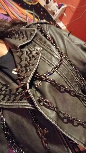 Designer × Japanese Brand Gothic Leather vintage Skull Jacket Size US M / EU 48-50 / 2 - 3 Thumbnail