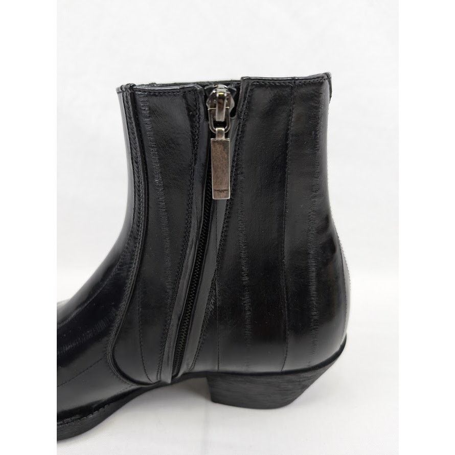 Saint Laurent Paris o1rshd1 Eel Anguilla Leather Lukas Boots in Black Size US 9 / EU 42 - 10 Thumbnail