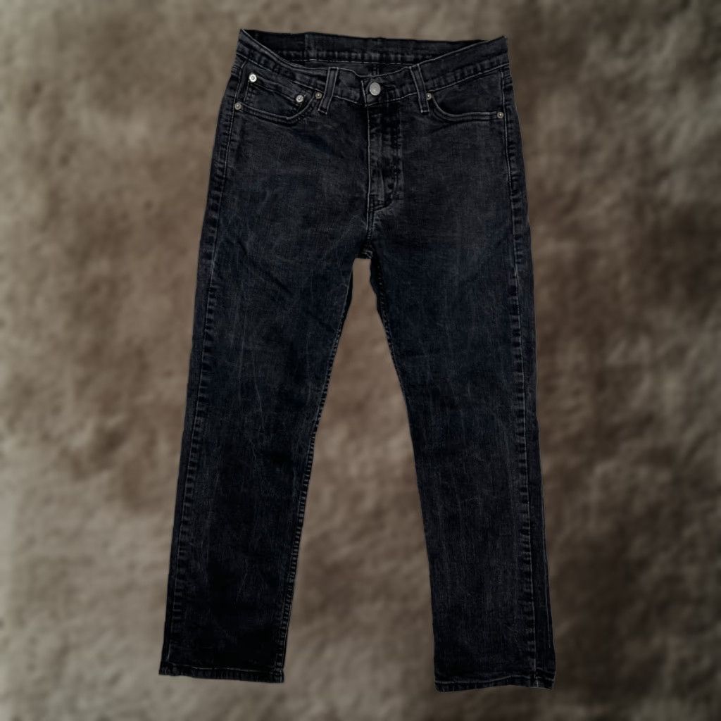 Levi's Levi's 514 Jeans Black Denim 32x29 Regular Straight Mens Read Inseam 29 Pockets Vintage No Size US 33 - 1 Thumbnail
