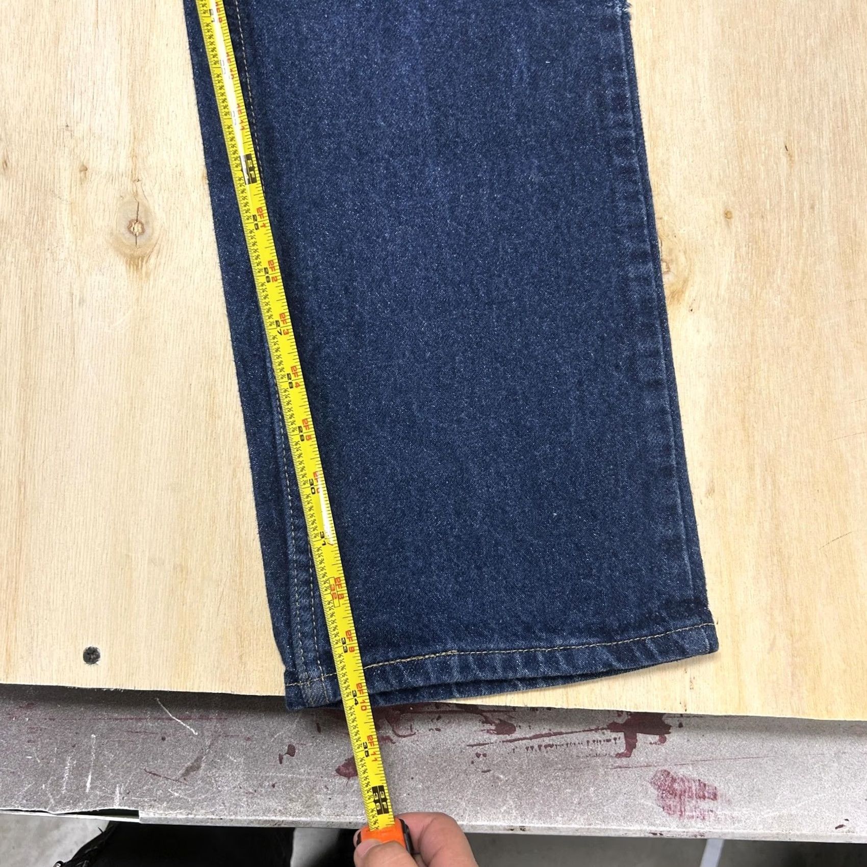 Lee Lee Mens Jeans 36x34 Dark Wash Blue Denim Straight Regular Fit Casual Pants Size US 36 / EU 52 - 6 Thumbnail