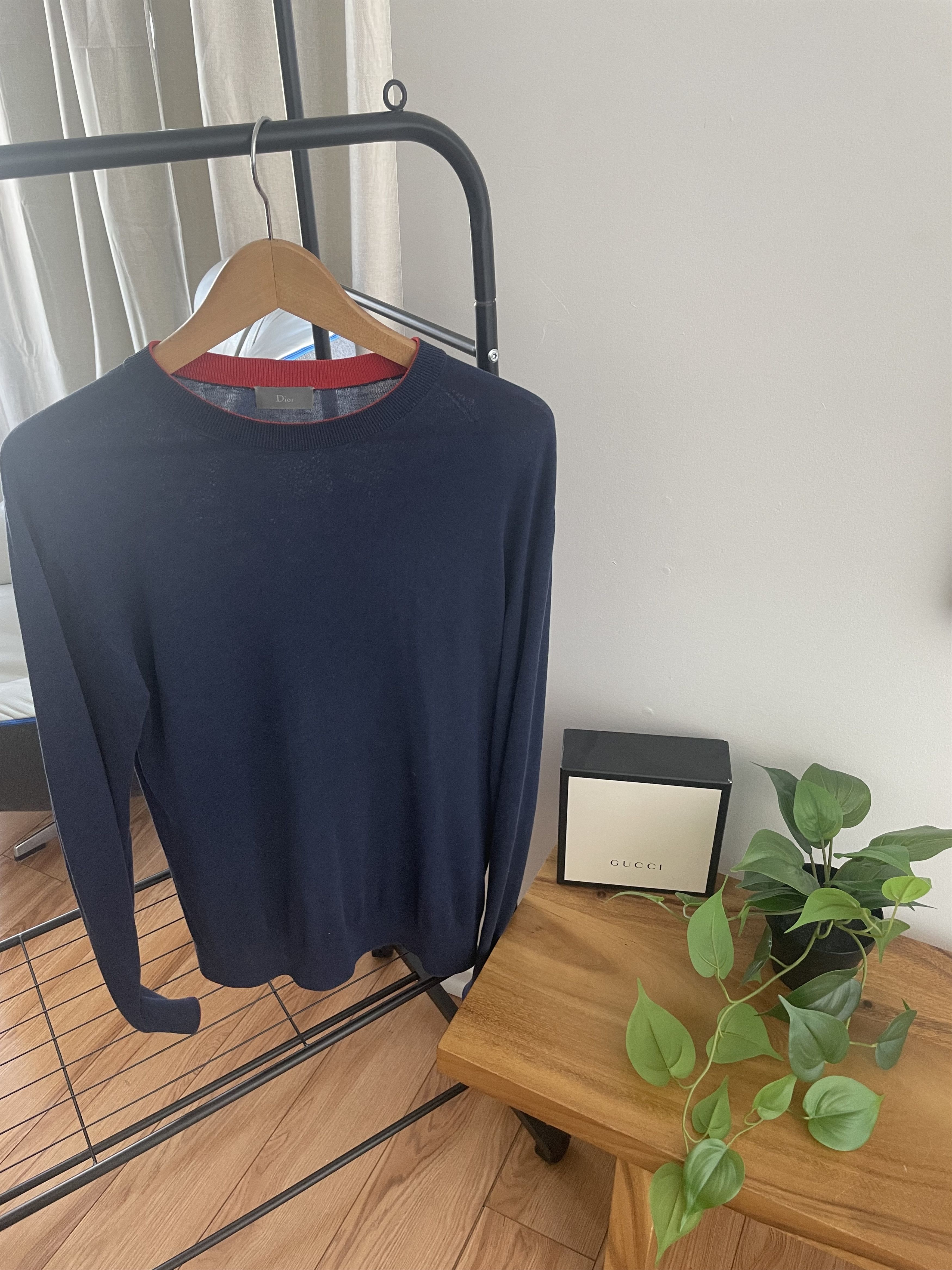 Dior Dior Silk sweater Navy size Small Size US S / EU 44-46 / 1 - 1 Thumbnail