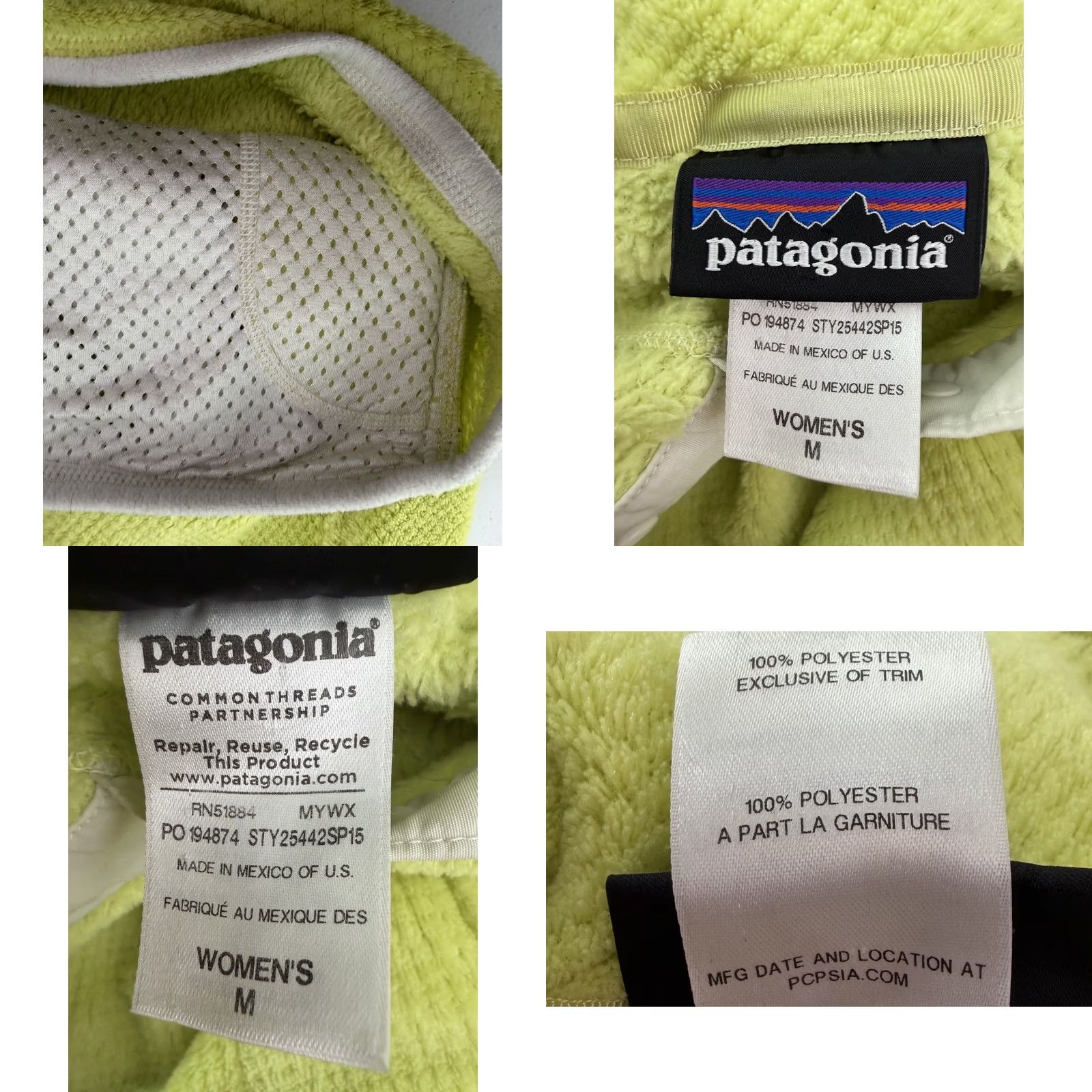 Patagonia Patagonia Fleece Pullover Womens Medium Shirt Womens Medium Yellow Pullover Pockets Autumn Outdoor 90s? Size M / US 6-8 / IT 42-44 - 9 Thumbnail