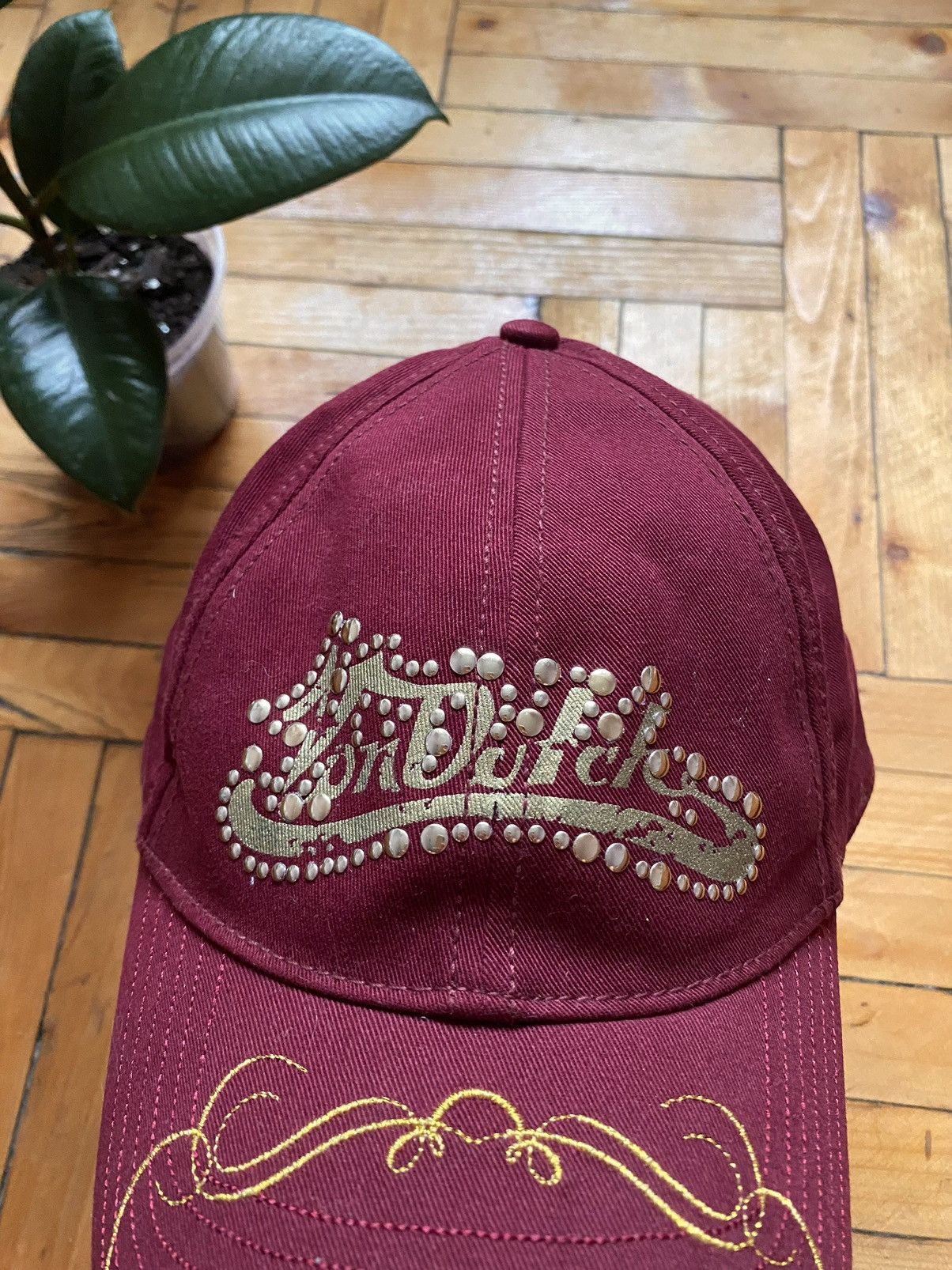 Vintage × Von Dutch Von Dutch Vintage Streetwear Hat with Rhinestones Size ONE SIZE - 4 Thumbnail