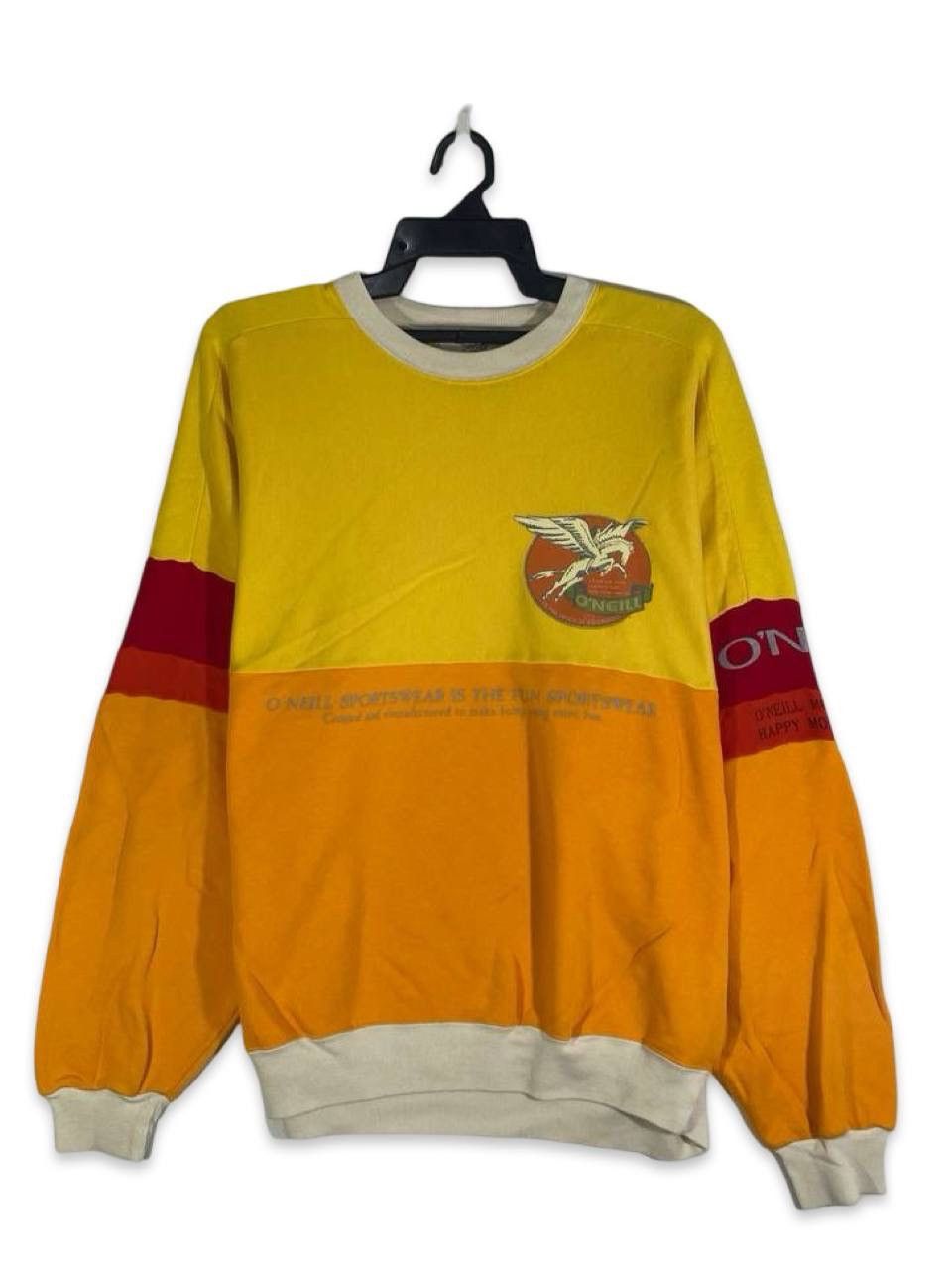 O'Neill Vintage 90s oneil surfing brand surfer pegasus sweatshirt L Size US L / EU 52-54 / 3 - 1 Thumbnail