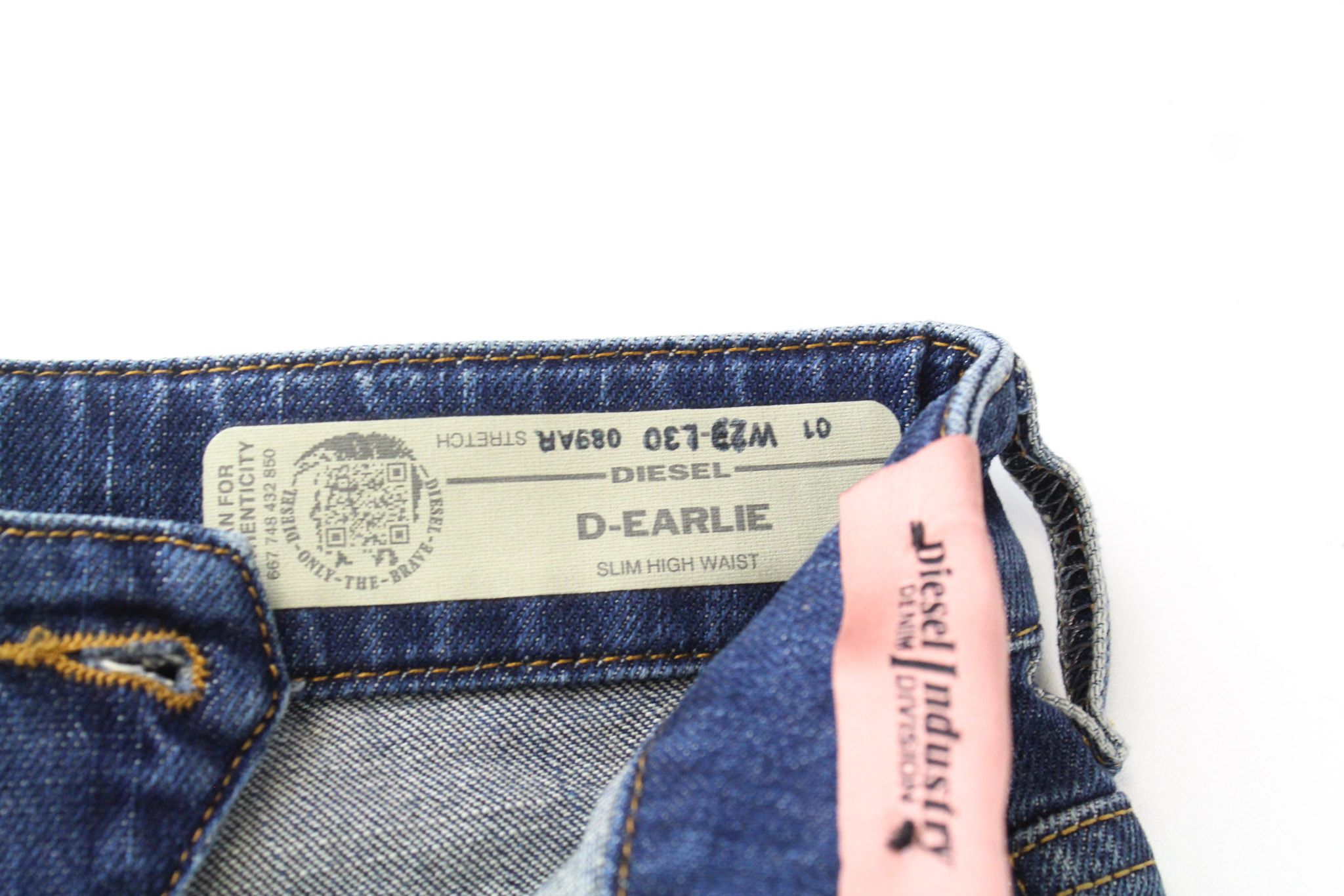Diesel D-EARLIE 089AR W23/L30 Girls Blue Cropped Jeans 70057 Size 23" - 6 Thumbnail