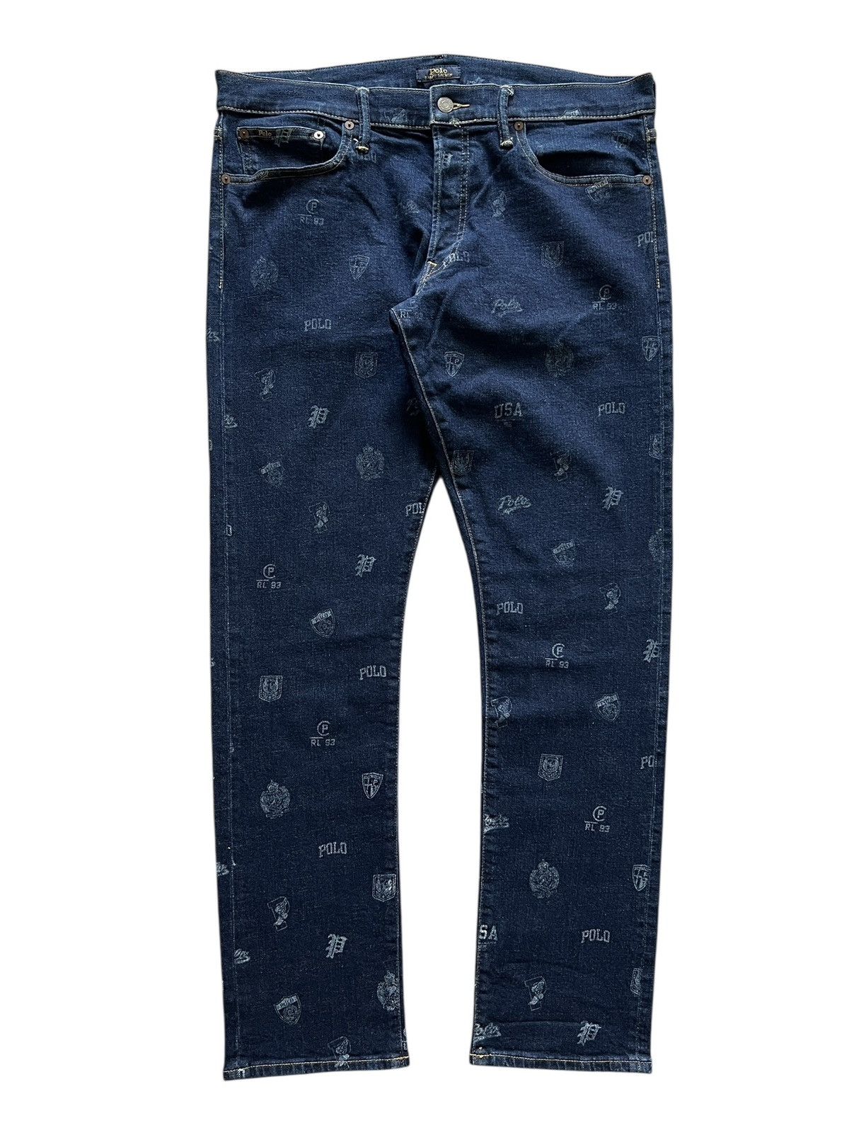 Polo Ralph Lauren Polo Ralph Lauren ‘The Sullivan Slim” Printed Jeans Size US 36 / EU 52 - 1 Thumbnail