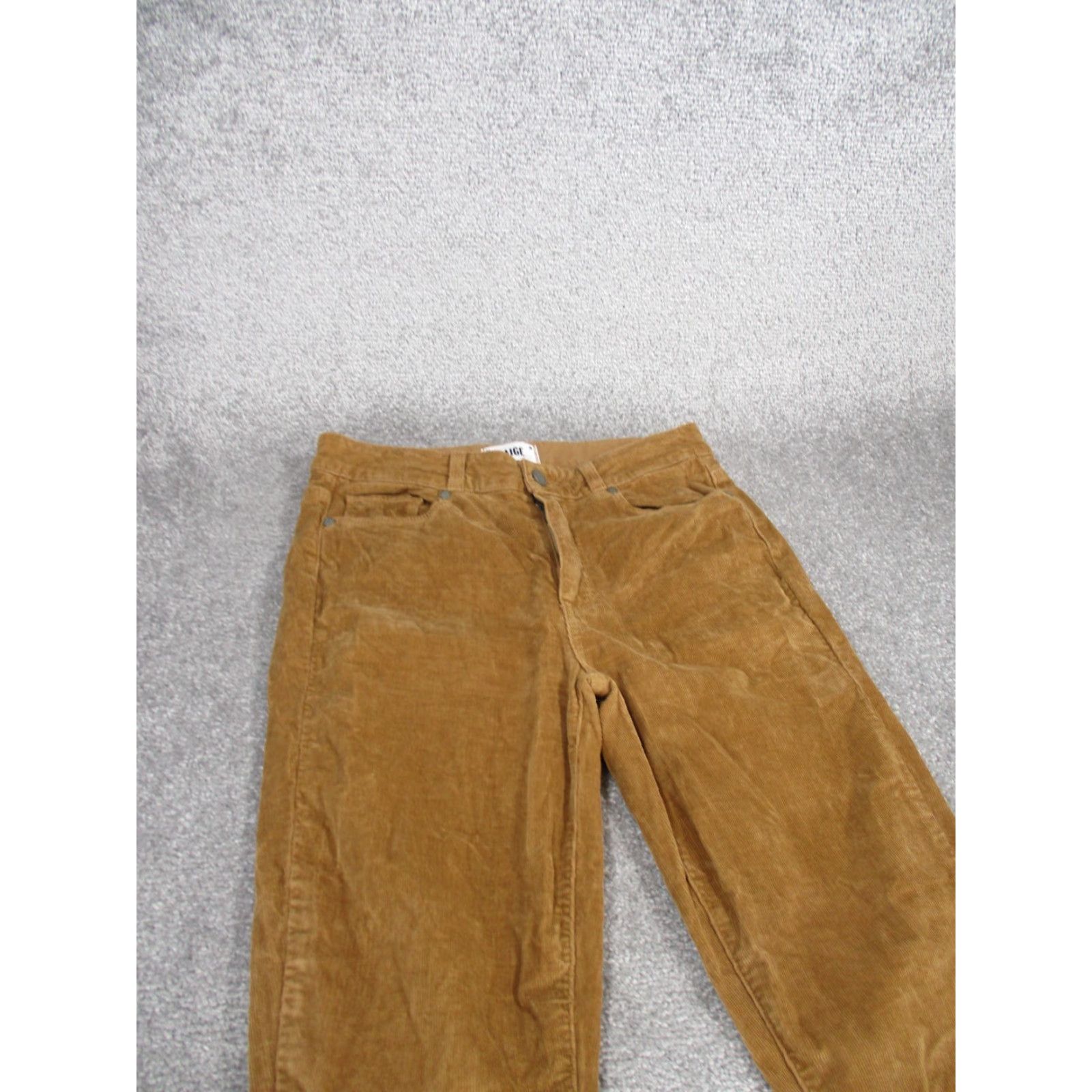 Paige Paige Pants Womens 27 Tan Corduroy Skinny Ankle Flat Front Zip Cotton Spandex Size 27" / US 4 / IT 40 - 2 Thumbnail