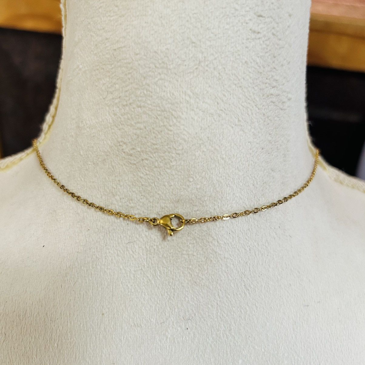 Handmade Handcrafted elegant vintage beaded pendant on chain necklace Size ONE SIZE - 5 Thumbnail