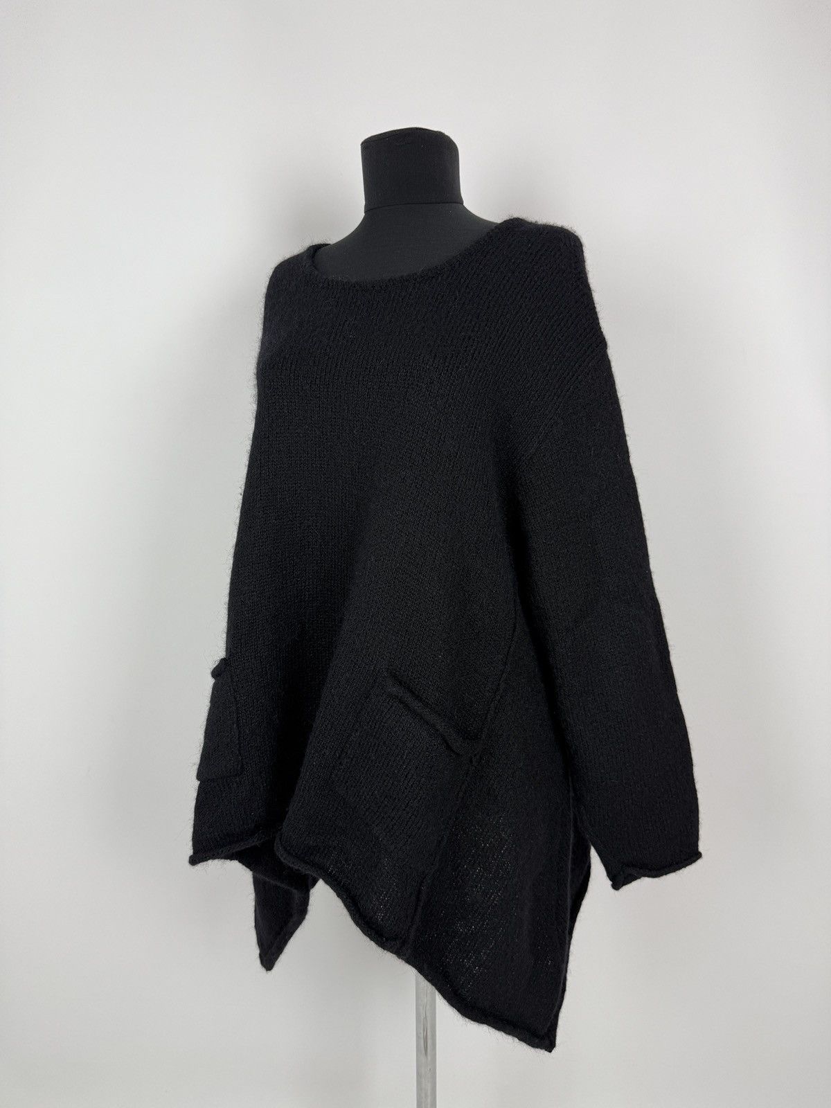 Other Barbara Speer Black Mohair Wool Blend Knit Tunic Sweater 2 Size M / US 6-8 / IT 42-44 - 2 Thumbnail