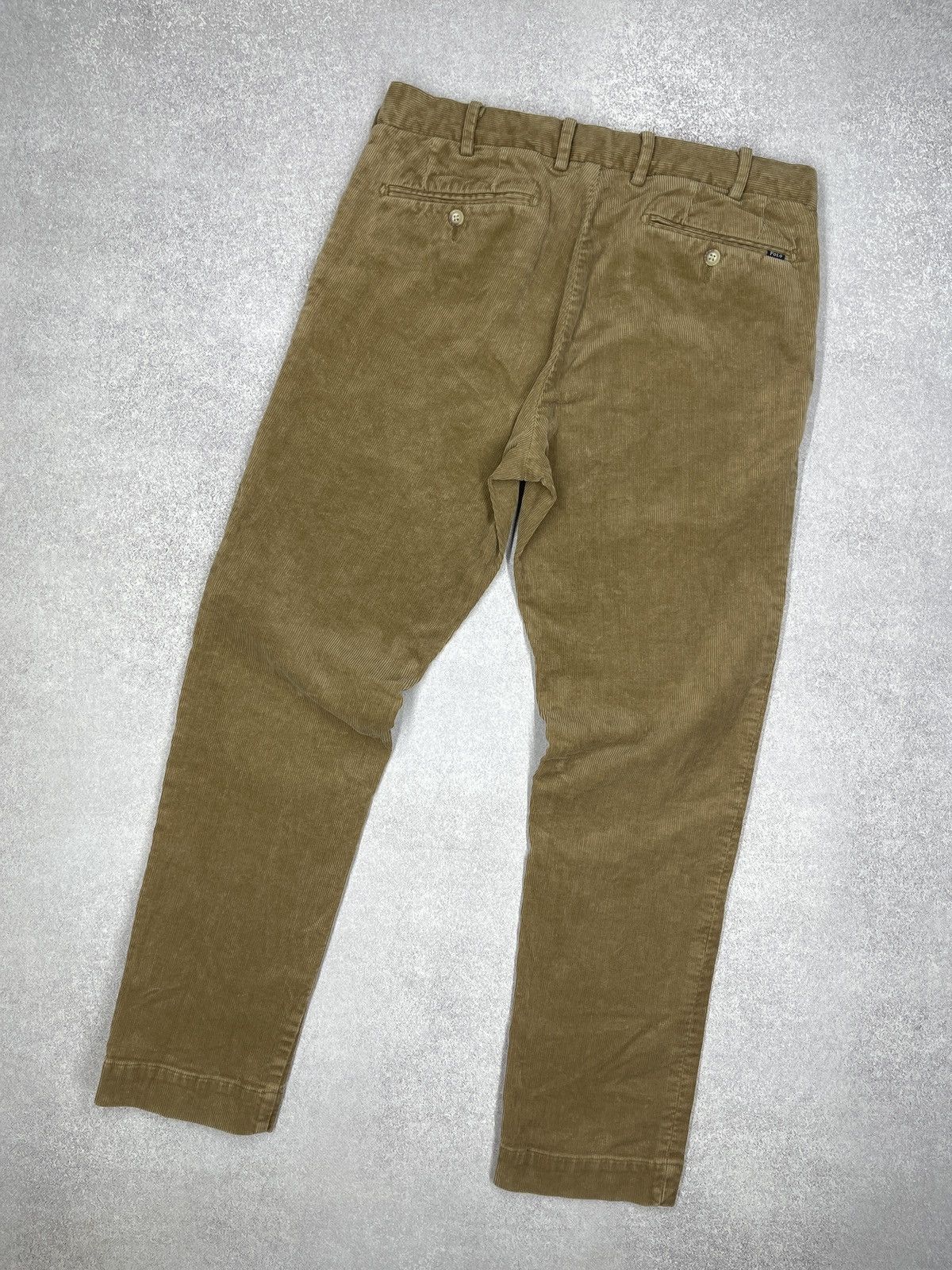 Polo Ralph Lauren Mens Polo Ralph Lauren Corduroy Pants Brown Y2K Rugby Size US 30 / EU 46 - 1 Thumbnail