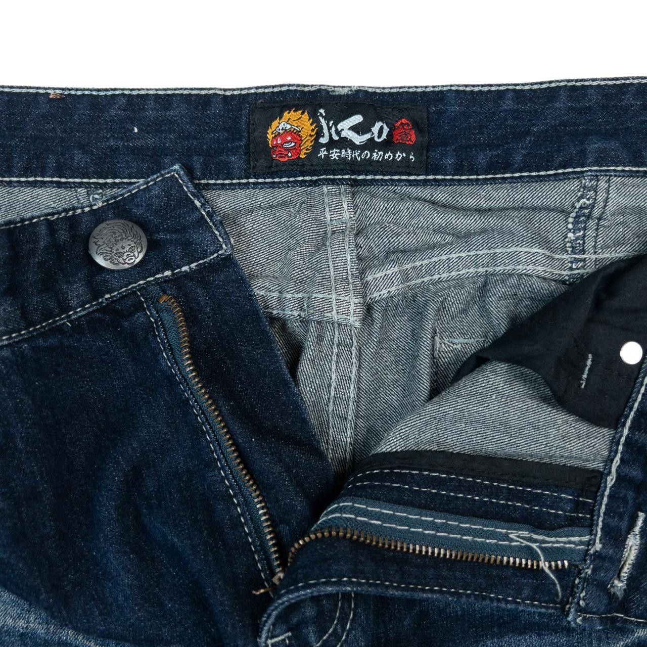 Other Vintage Jizo Japanese Embroidered Denim Jeans Size W36 Size US 36 / EU 52 - 6 Thumbnail