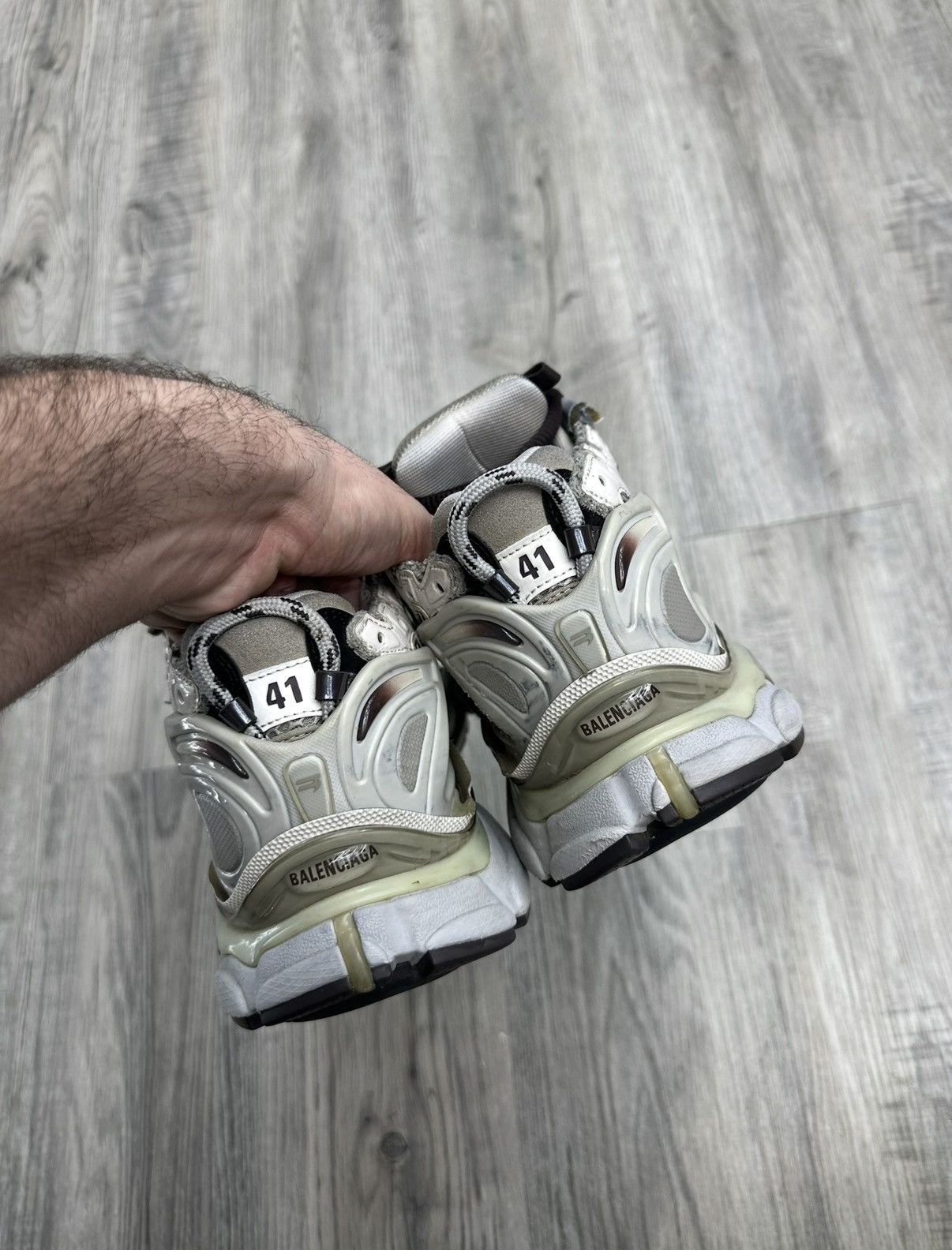 Balenciaga Balenciaga Runner - Grey/White/Black Size US 8 / EU 41 - 5 Thumbnail