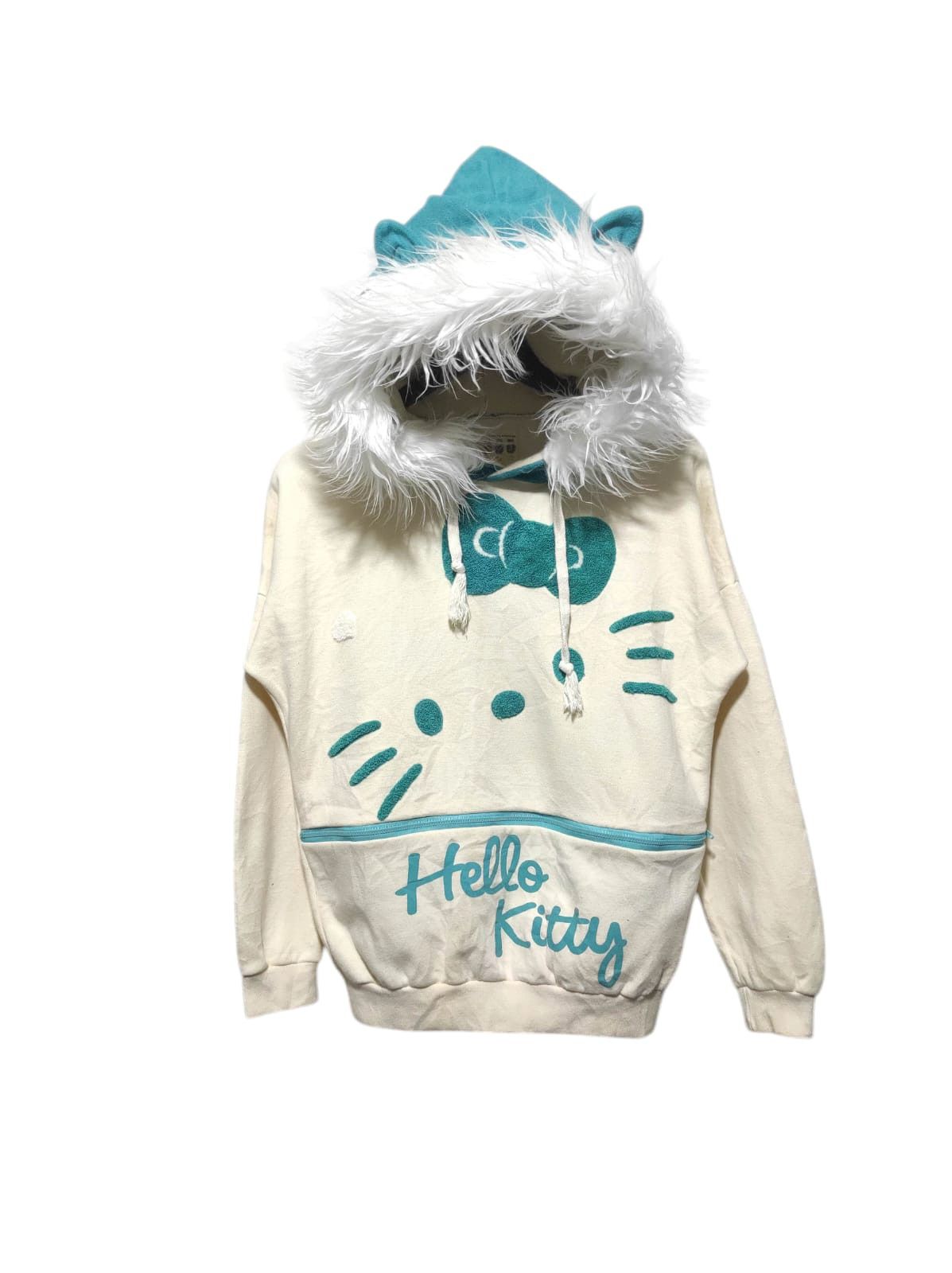 Anime Hello Kitty Fur Hoodie IfSixWasNine LGB style Size S / US 4 / IT 40 - 1 Thumbnail