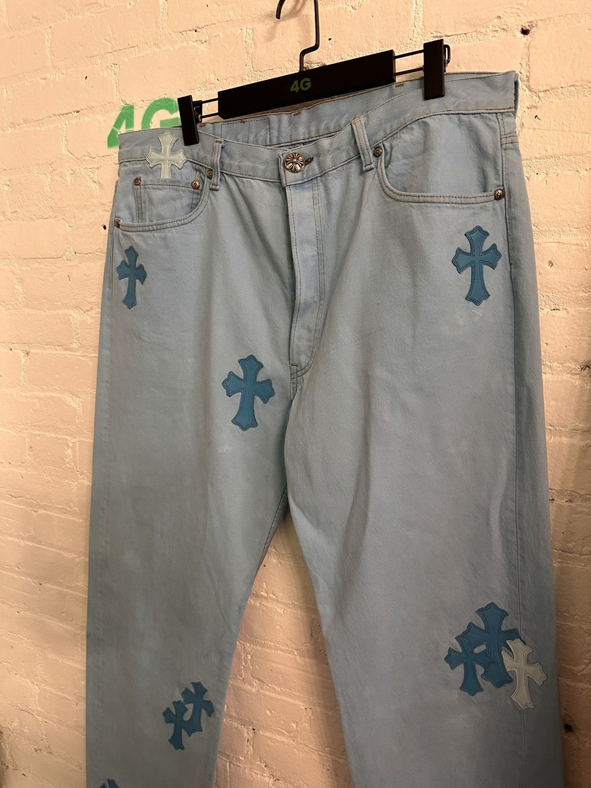 Chrome Hearts CHROME HEARTS DRAKE BABYBLUE LEVI CROSS JEANS XXXL 38 40 Size US 38 / EU 54 - 5 Thumbnail