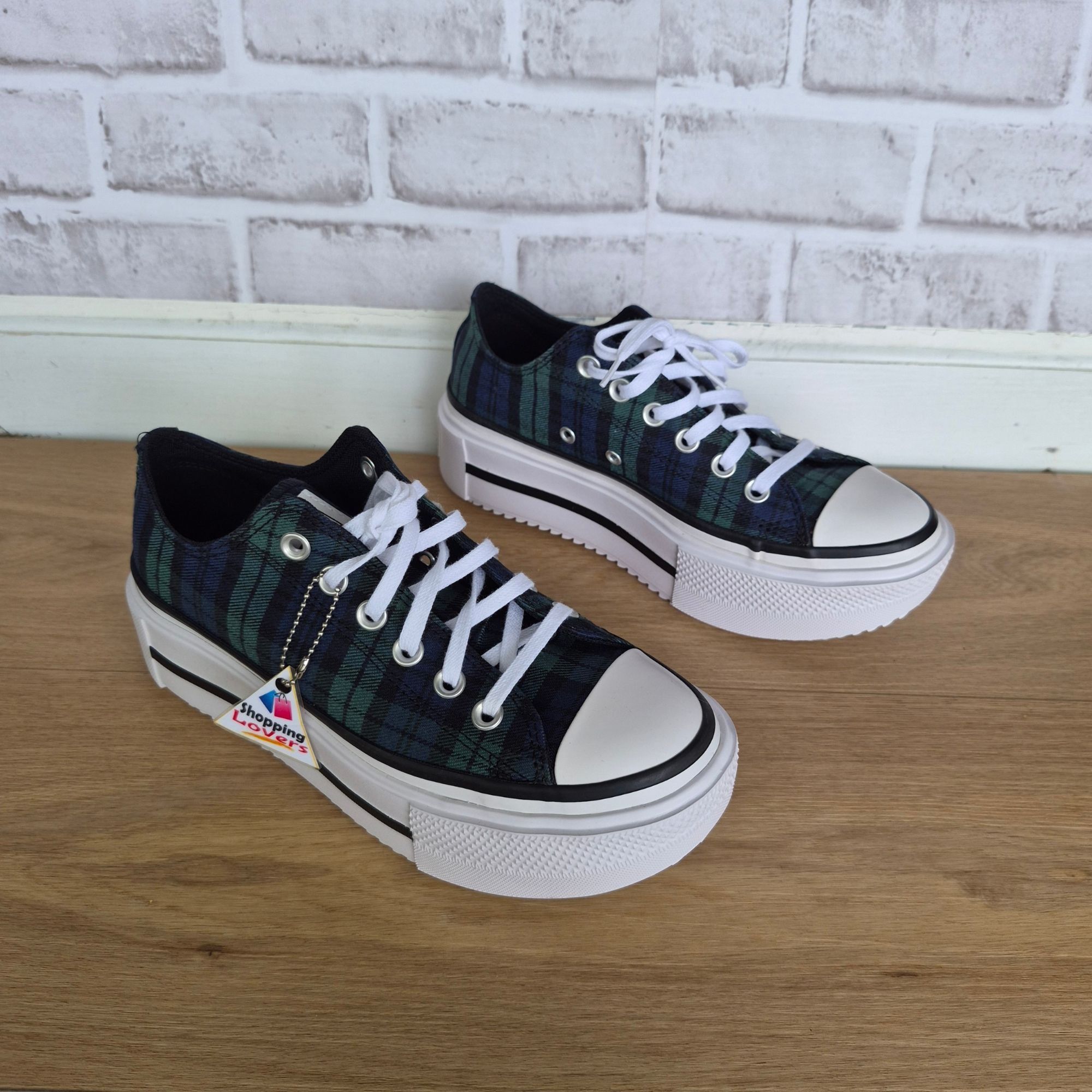 Converse ⭐Converse Lift Double Stack Platform Plaid 7.5 Men's shoes S Size US 7.5 / EU 40-41 - 2 Thumbnail