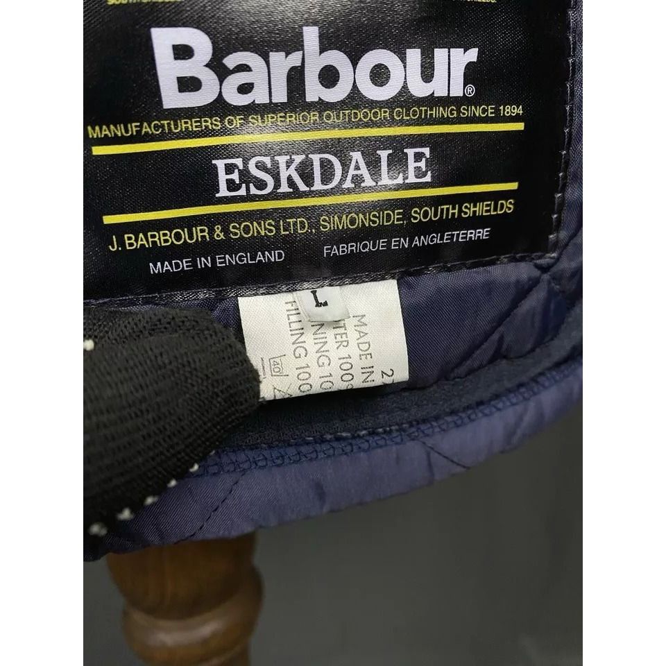 Barbour MINT! Barbour Eskdale Men's Blue Quilted Vest Size L Size US L / EU 52-54 / 3 - 10 Thumbnail